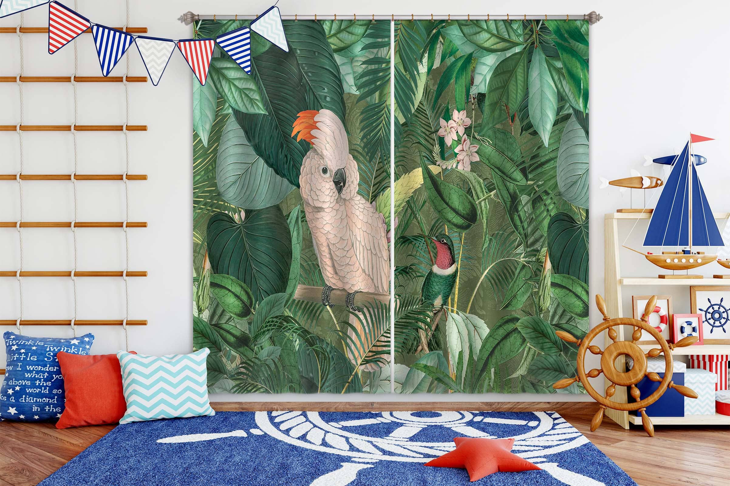 3D Jungle Friends 065 Andrea haase Curtain Curtains Drapes Curtains AJ Creativity Home 