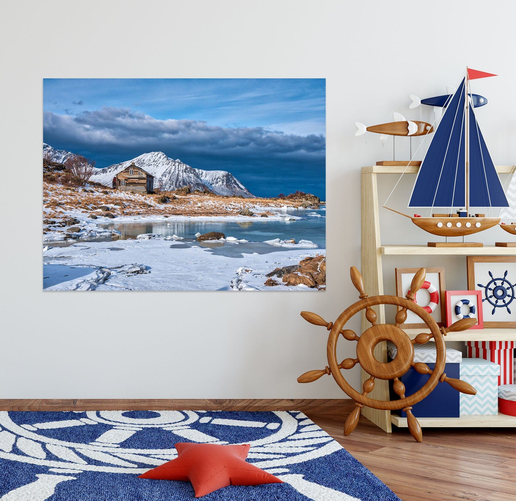 3D Snow Hut 160 Marco Carmassi Wall Sticker Wallpaper AJ Wallpaper 2 
