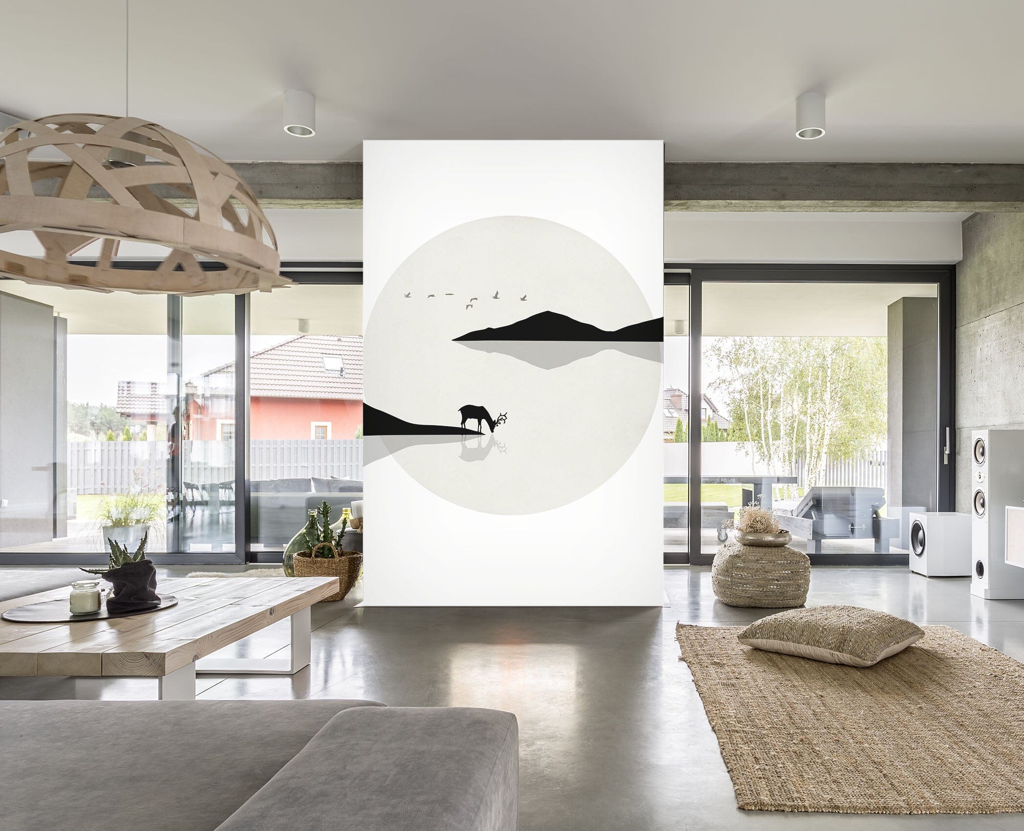 3D Landscape Fawn 061 Wall Murals Wallpaper AJ Wallpaper 2 