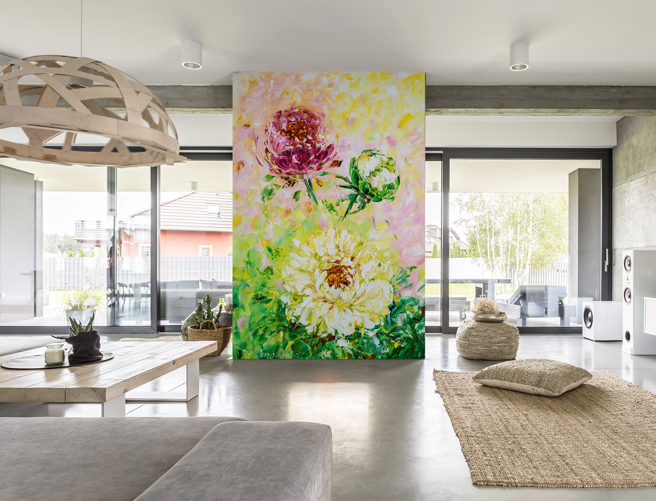 3D Painted Chrysanthemum 289 Skromova Marina Wall Mural Wall Murals