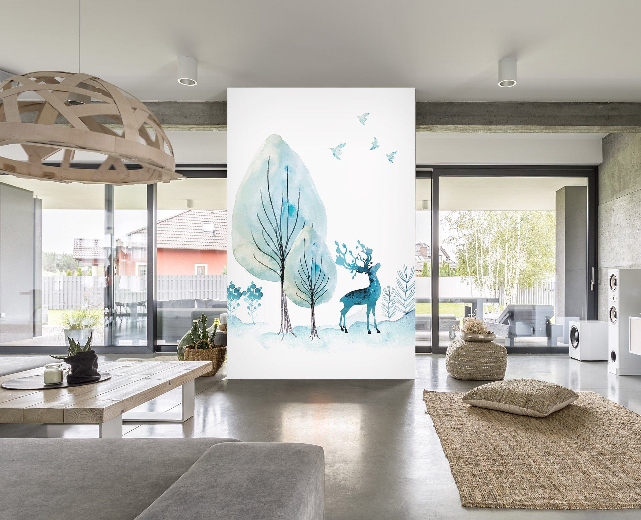 3D Forest Fawn 047 Wall Murals Wallpaper AJ Wallpaper 2 