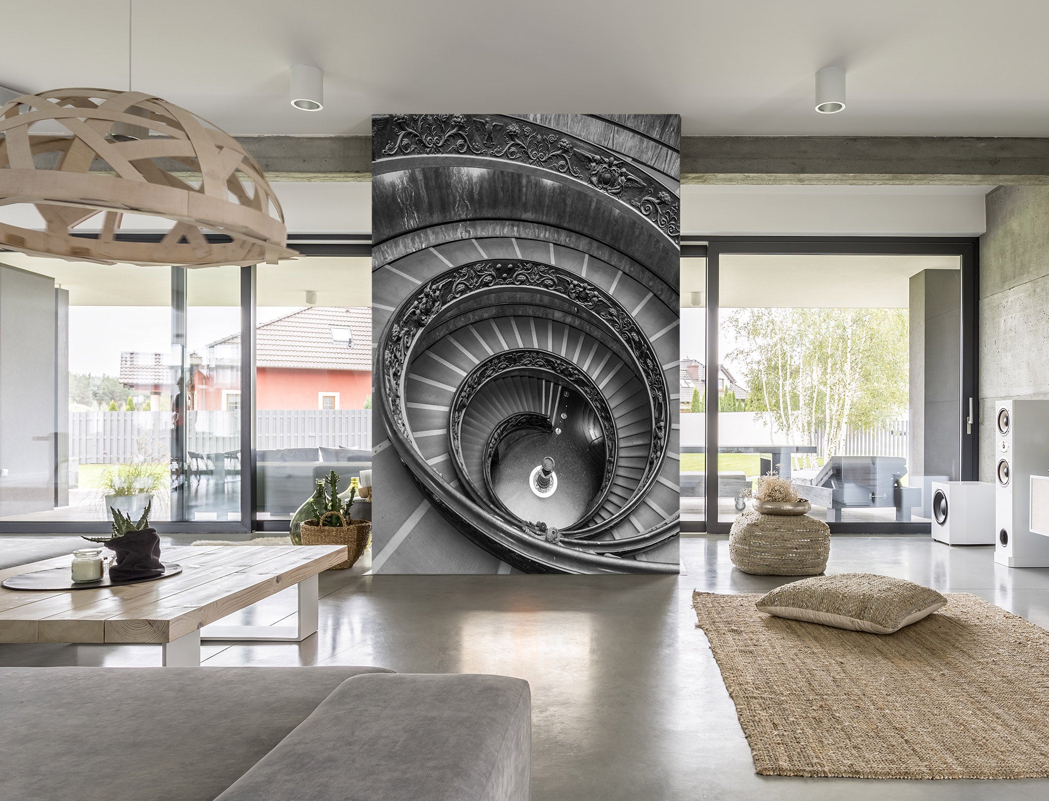 3D Spiral Staircase 109 Assaf Frank Wall Mural Wall Murals