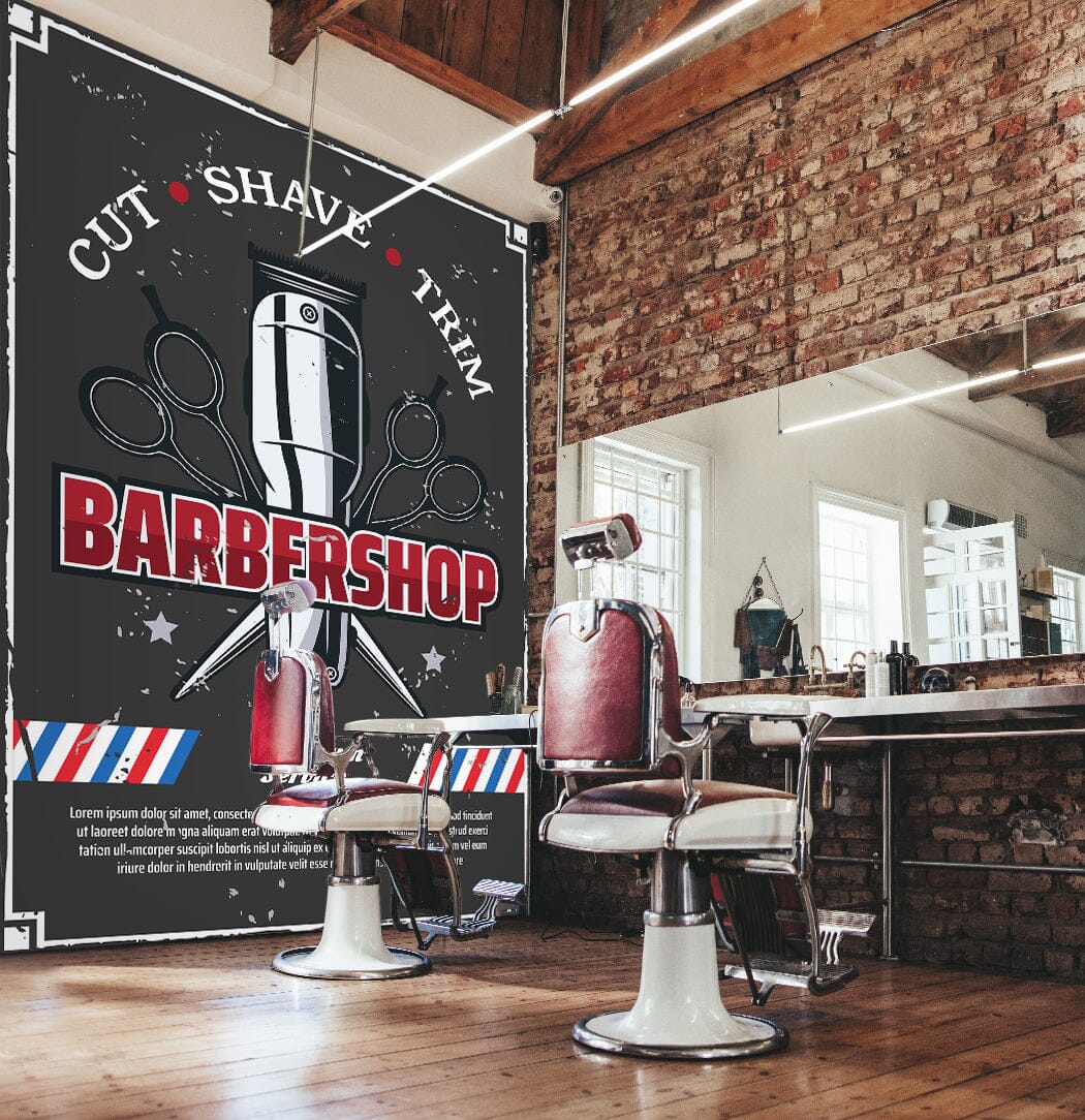3D Hair Clipper 1440 Barber Shop Wall Murals Wallpaper AJ Wallpaper 2 