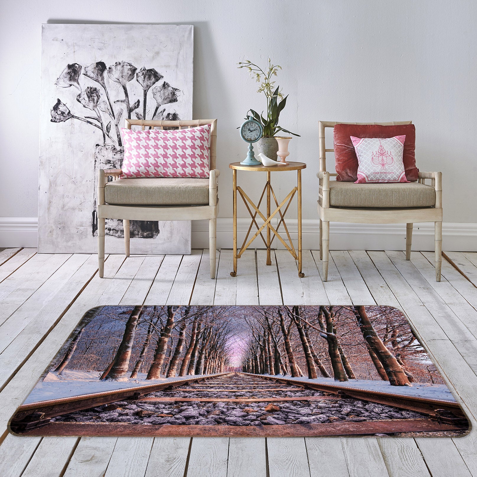 3D Forest Track 68075 Vehicle Non Slip Rug Mat