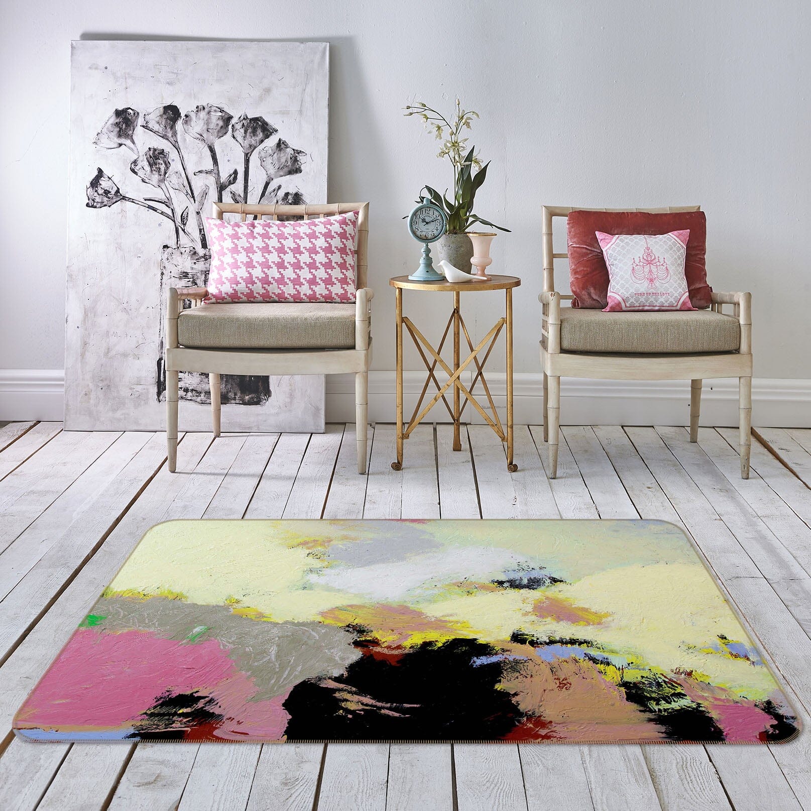 3D Abstract Oil Painting 1091 Allan P. Friedlander Rug Non Slip Rug Mat Mat AJ Creativity Home 