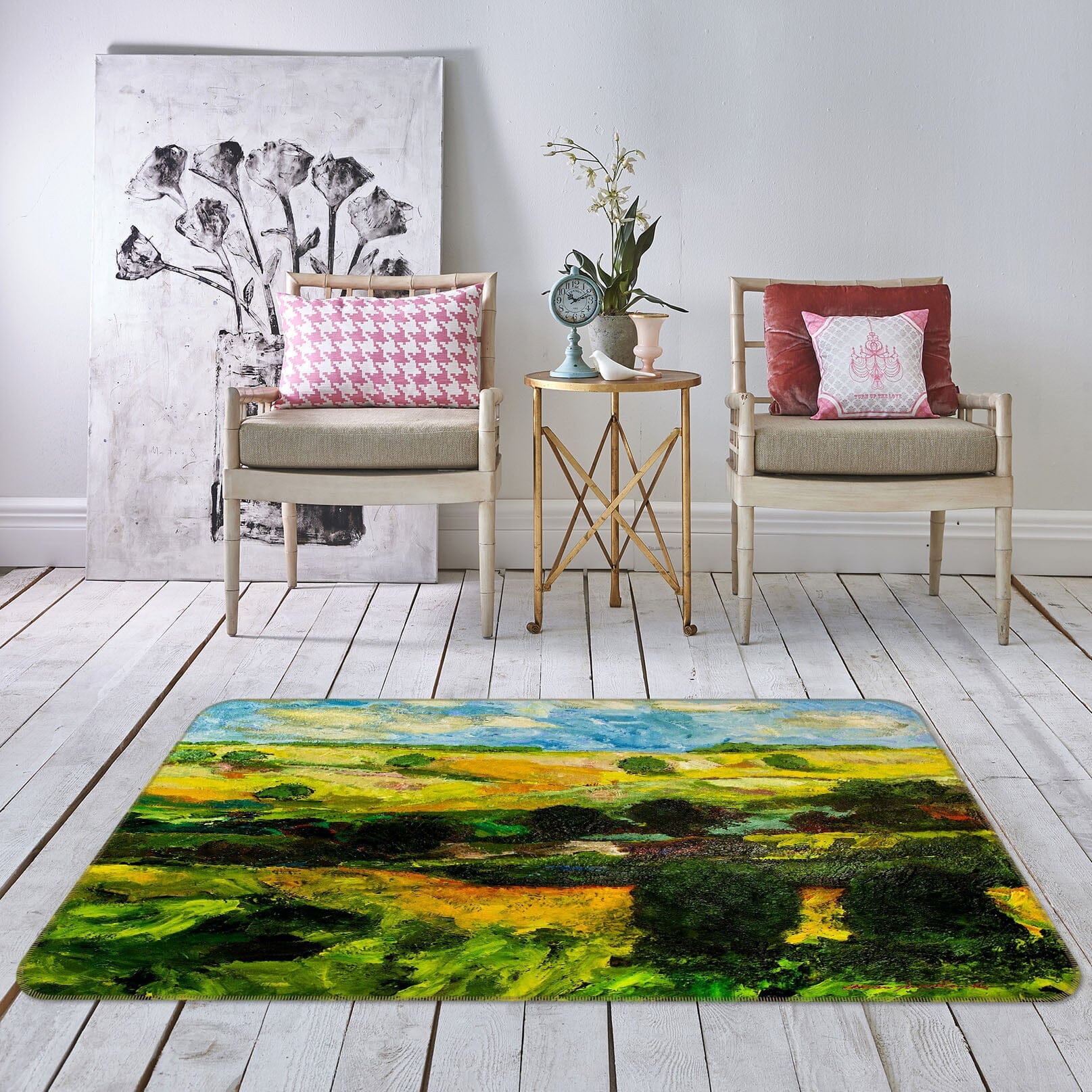 3D Field Tree 1064 Allan P. Friedlander Rug Non Slip Rug Mat Mat AJ Creativity Home 