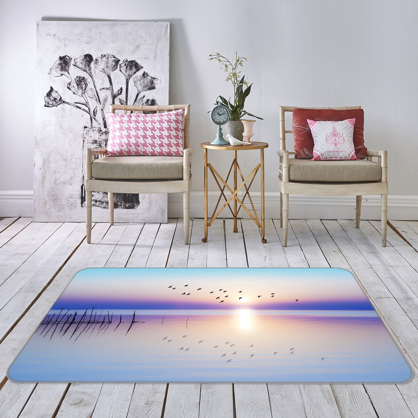 3D Water Surface 36071 Non Slip Rug Mat