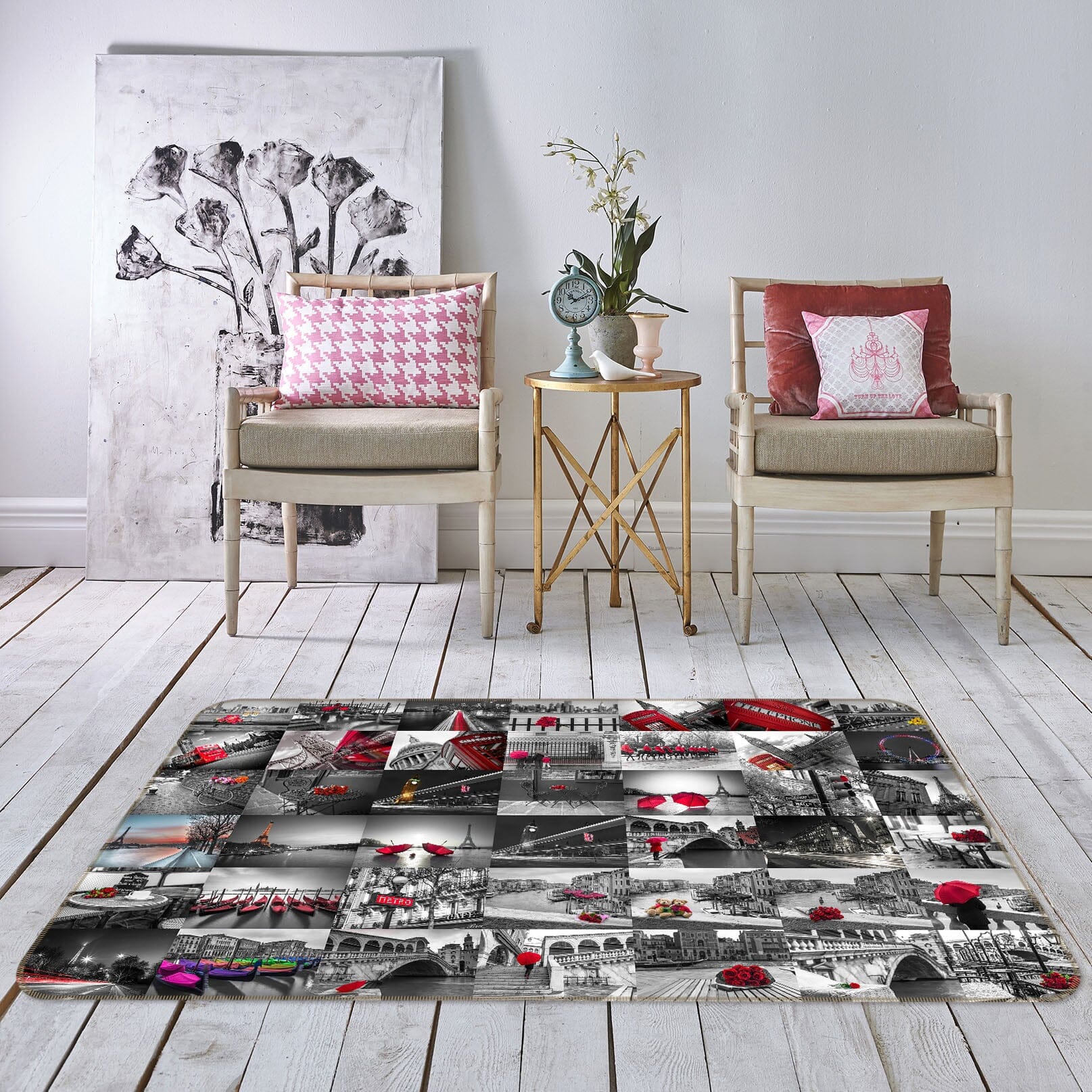 3D Modern City 3001 Assaf Frank Rug Non Slip Rug Mat Mat AJ Creativity Home 