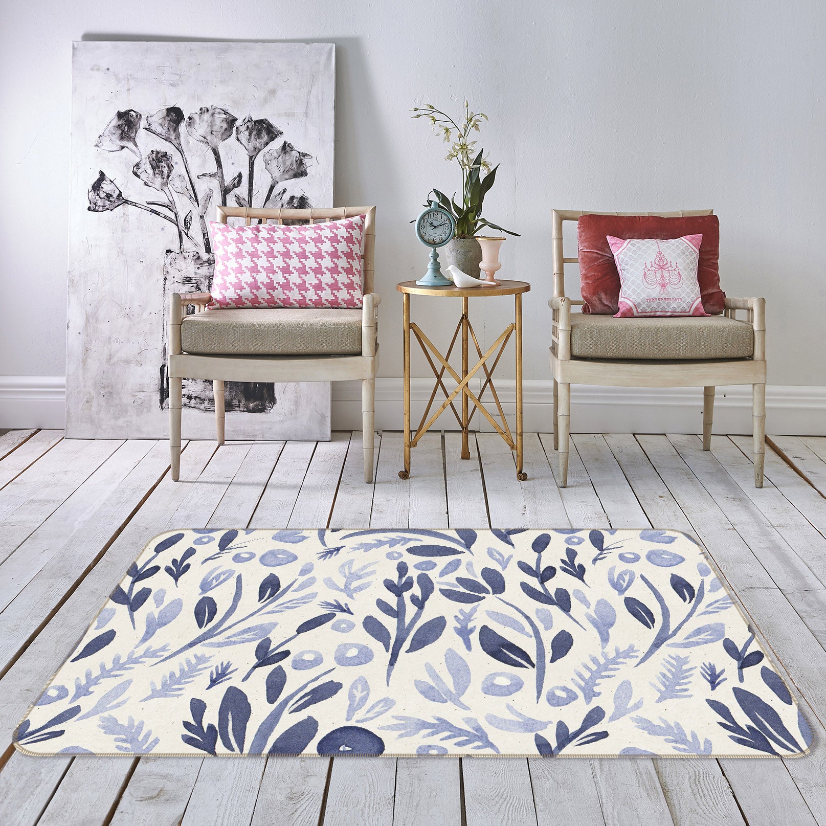 3D Leaves 34144 Non Slip Rug Mat