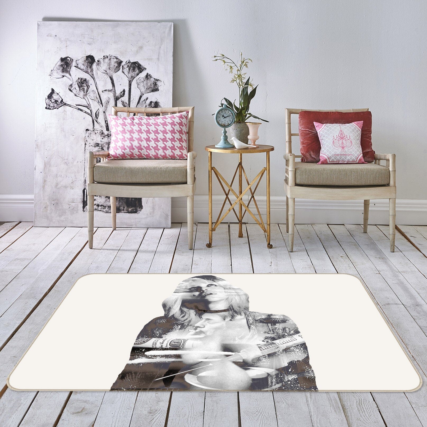 3D Female Star 1049 Marco Cavazzana Rug Non Slip Rug Mat Mat AJ Creativity Home 