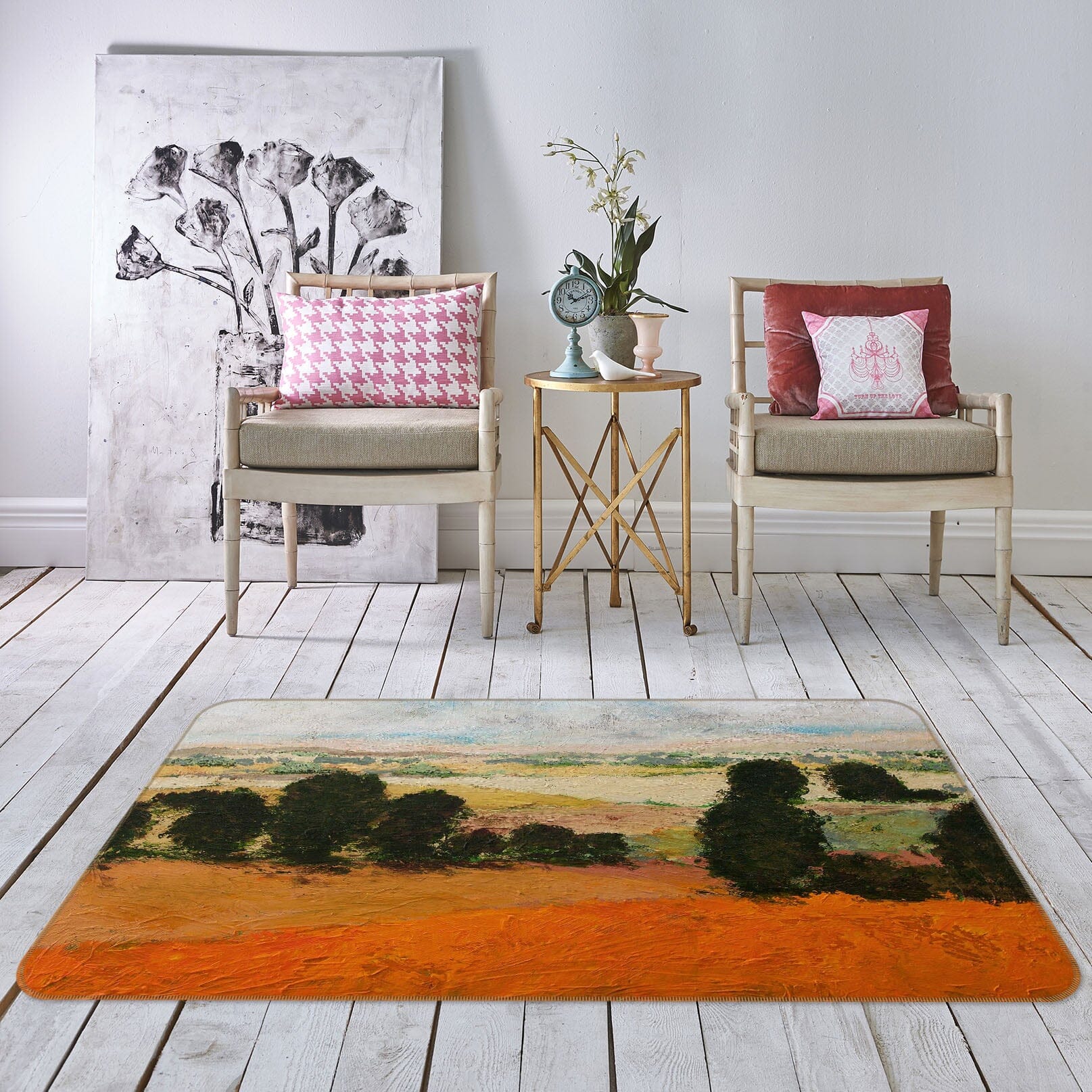 3D Prairie Tree 1077 Allan P. Friedlander Rug Non Slip Rug Mat Mat AJ Creativity Home 