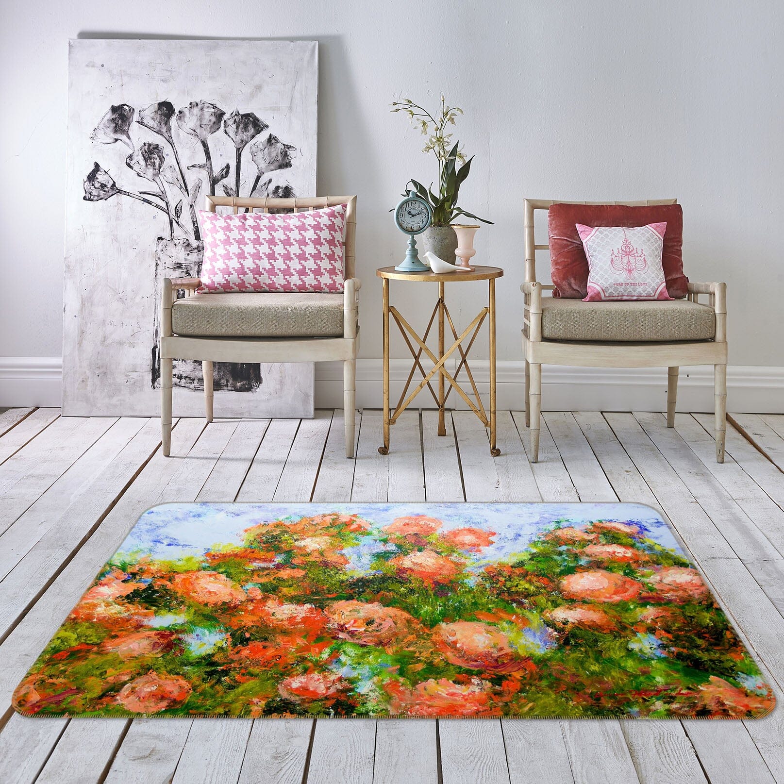 3D Flower Dream 1112 Allan P. Friedlander Rug Non Slip Rug Mat Mat AJ Creativity Home 
