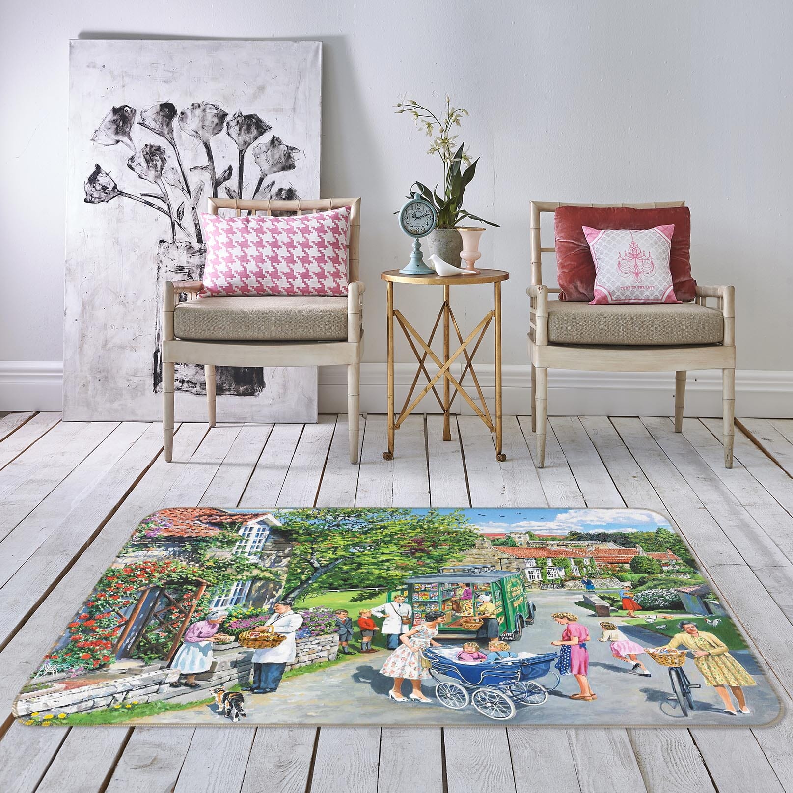 3D The Mobile Shop 1111 Trevor Mitchell Rug Non Slip Rug Mat Mat AJ Creativity Home 