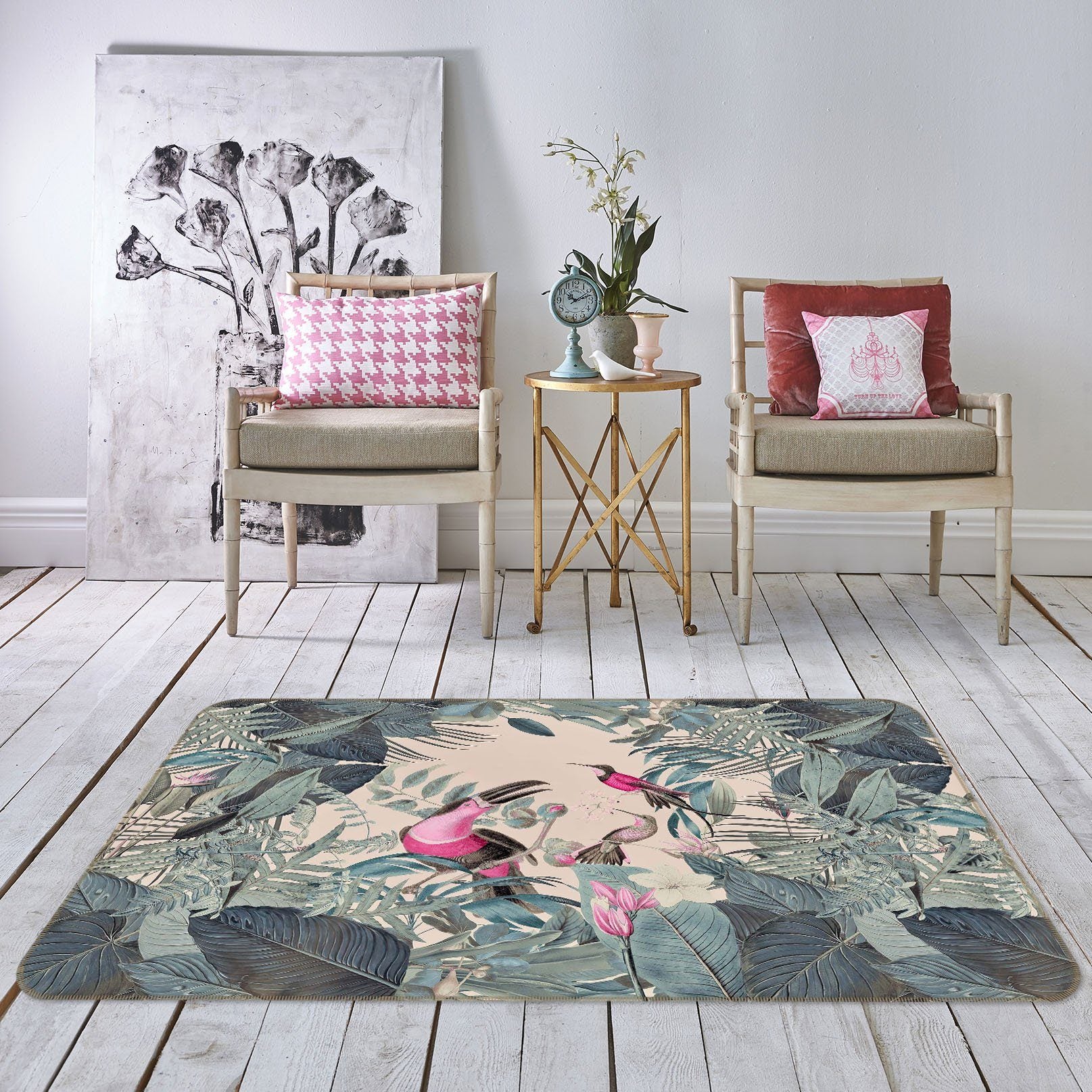3D Bird Of Prey 1009 Andrea haase Rug Non Slip Rug Mat Mat AJ Creativity Home 