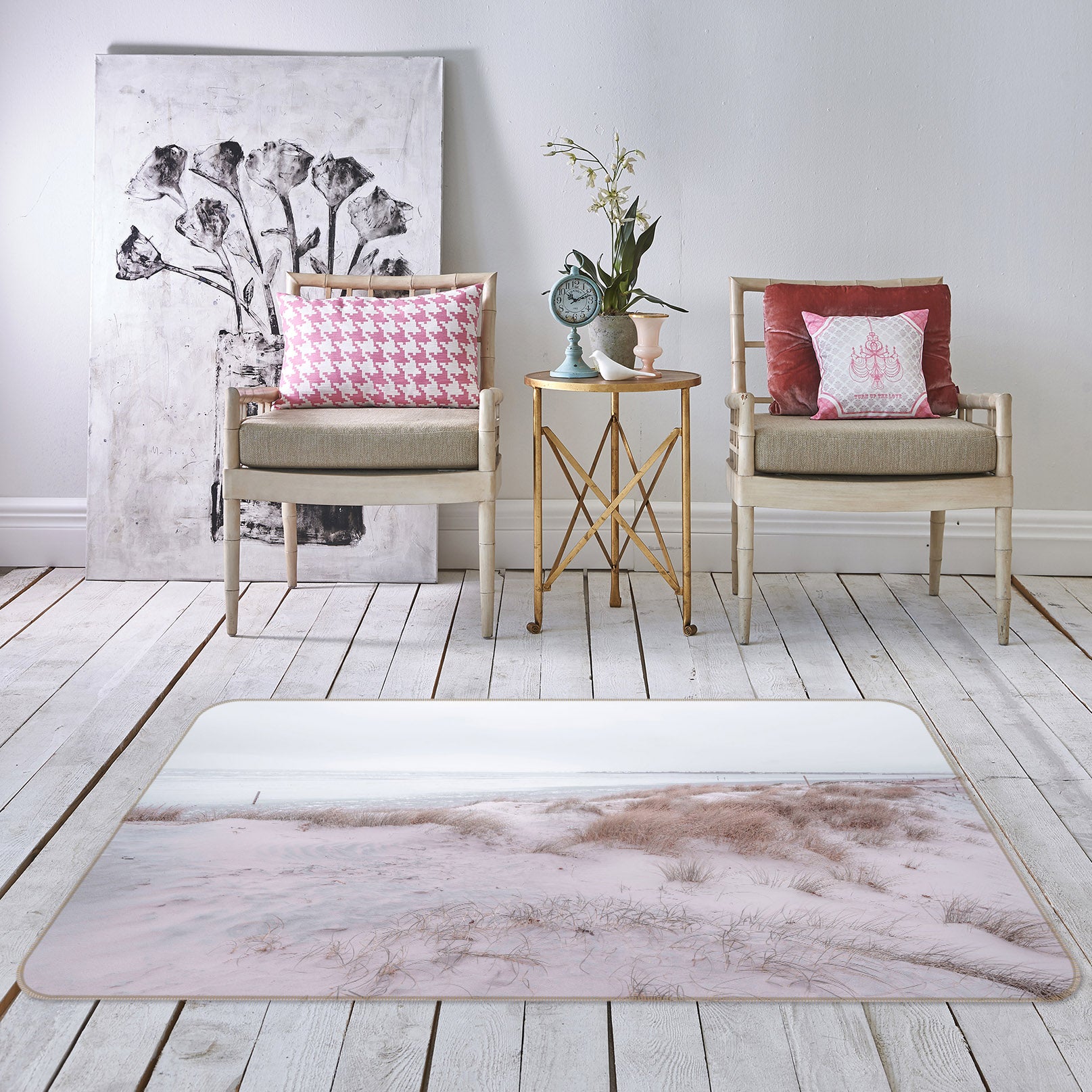 3D Beach Grass 174 Assaf Frank Rug Non Slip Rug Mat