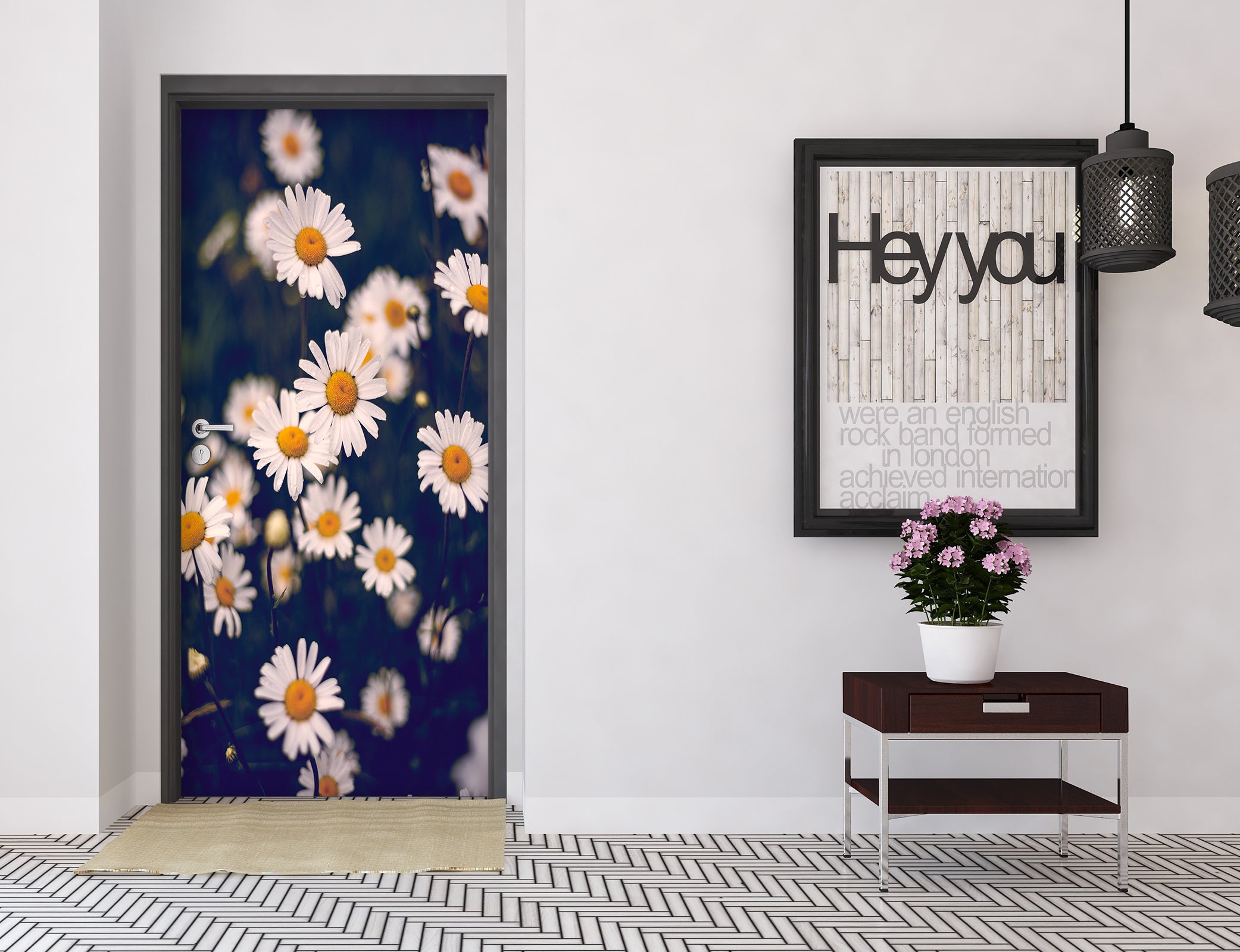 3D Daisy 25199 Door Mural