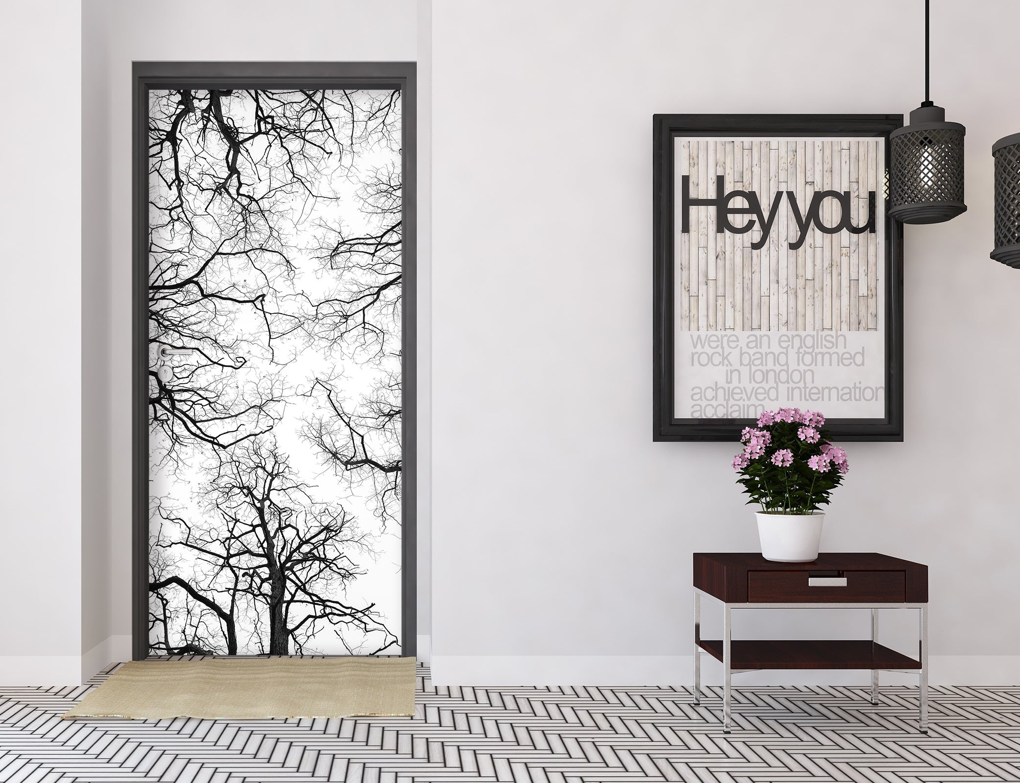 3D Tree Branches 106198 Assaf Frank Door Mural