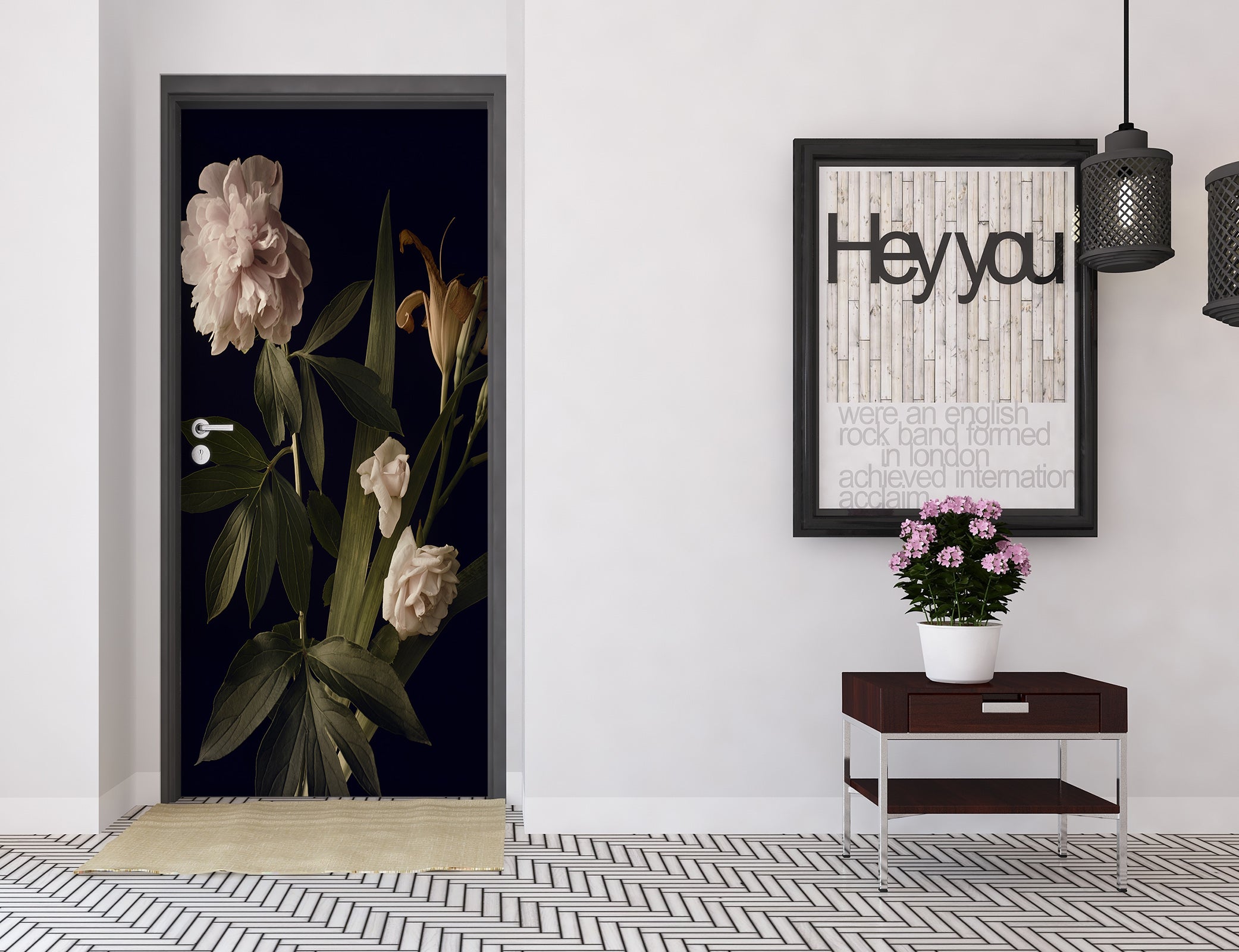 3D Flowers 25183 Door Mural