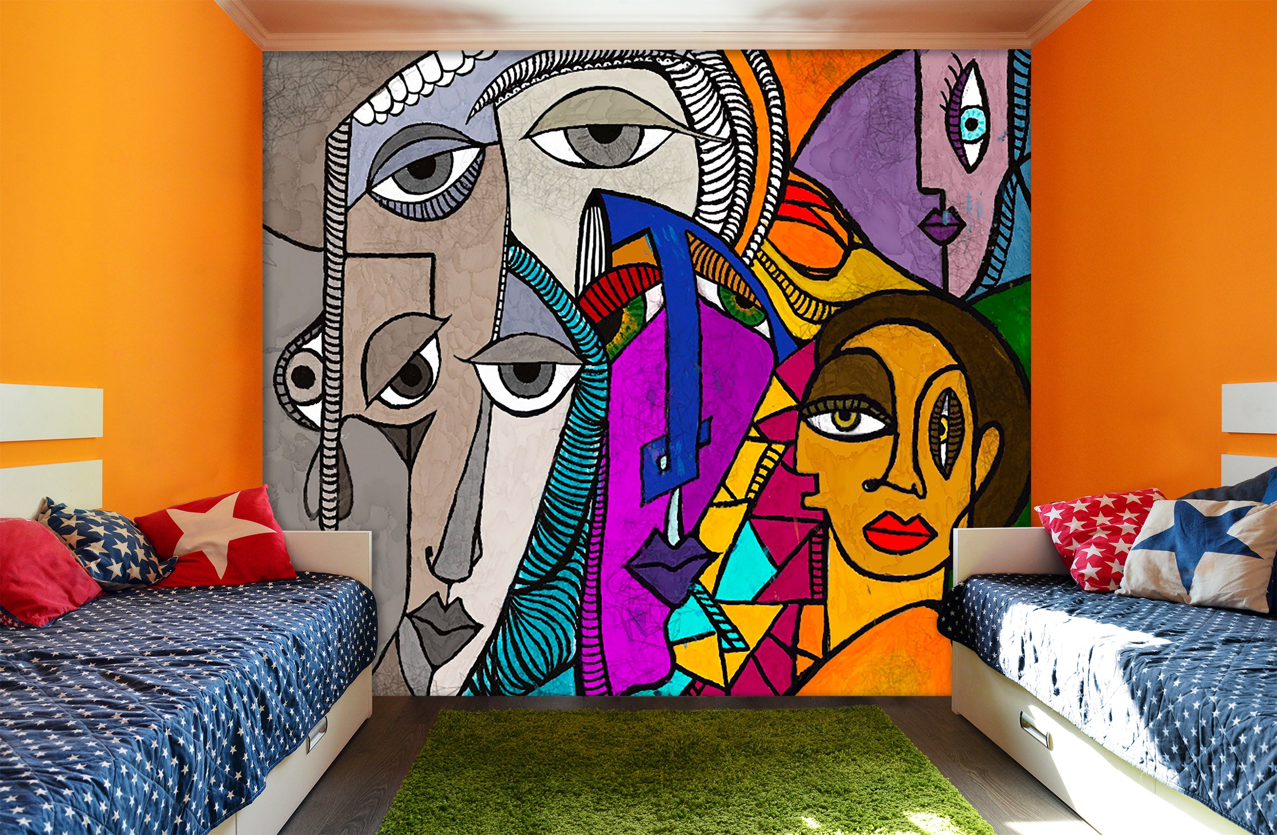 3D Comic Doodle 1272 Jacqueline Reynoso Wall Mural Wall Murals