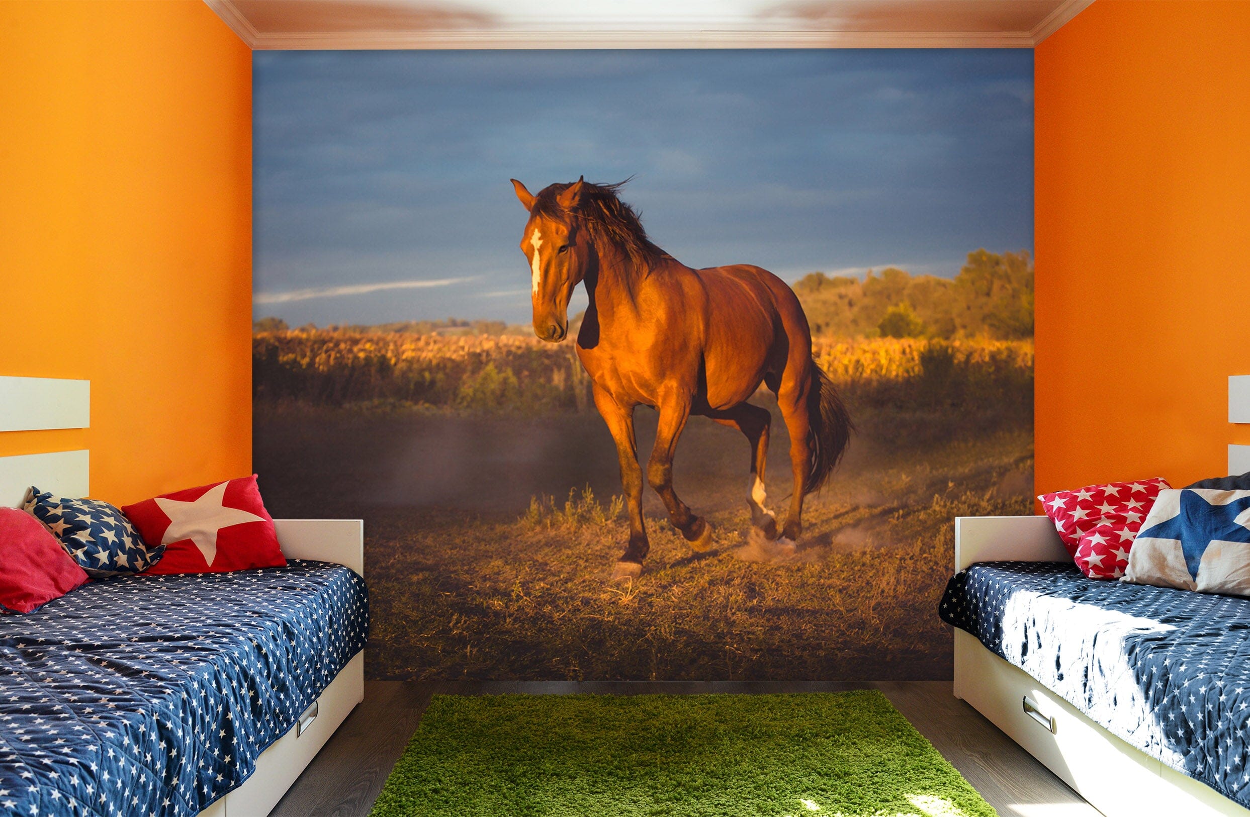 3D Prairie Horse 109 Wall Murals Wallpaper AJ Wallpaper 2 