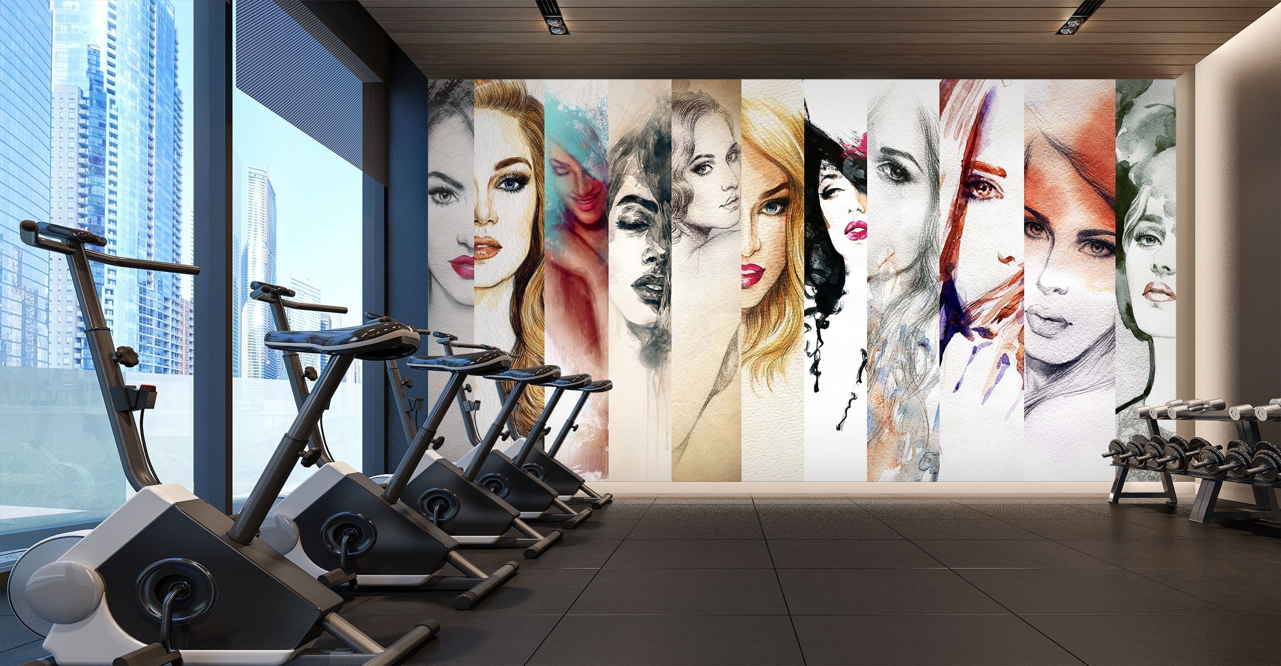 3D girl pattern 41 Wall Murals Wallpaper AJ Wallpaper 