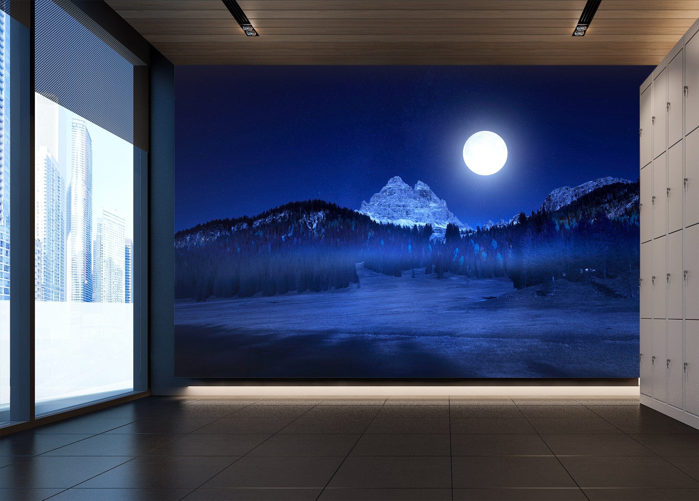 3D Moon Forest 1445 Marco Carmassi Wall Mural Wall Murals Wallpaper AJ Wallpaper 2 