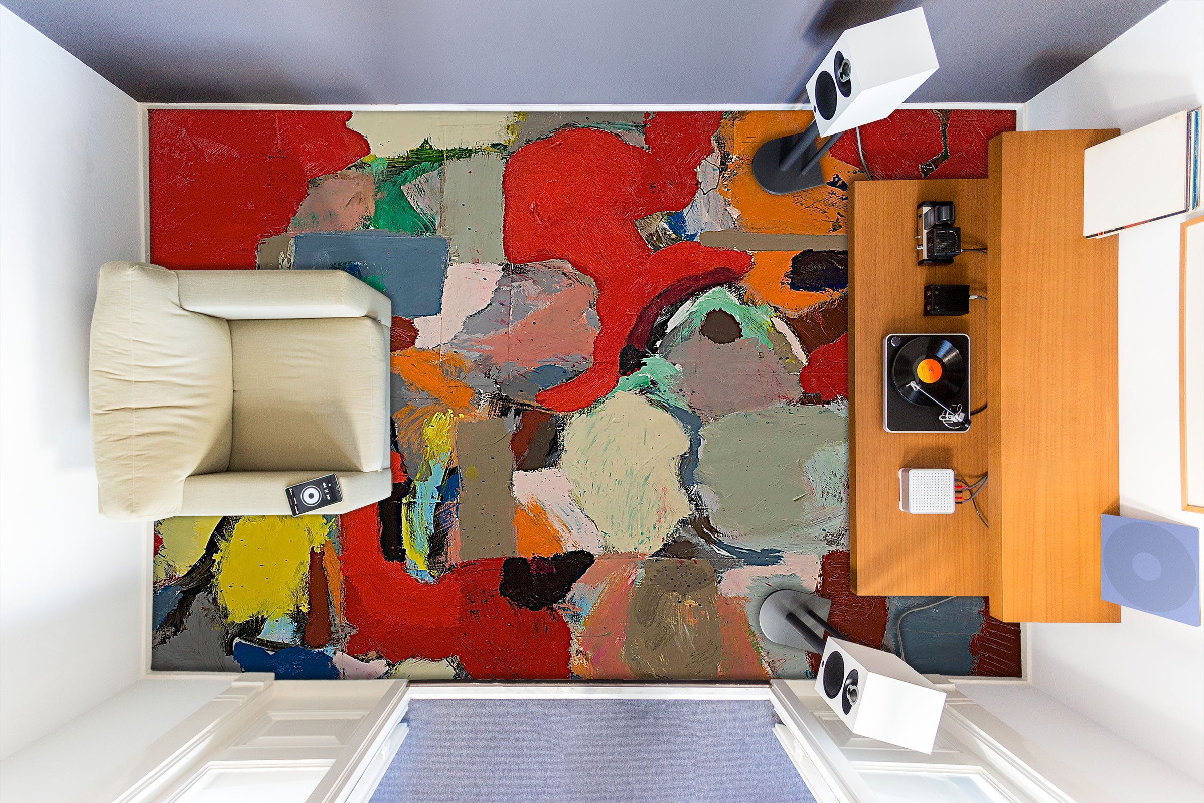 3D Pigment Color Block 9558 Allan P. Friedlander Floor Mural