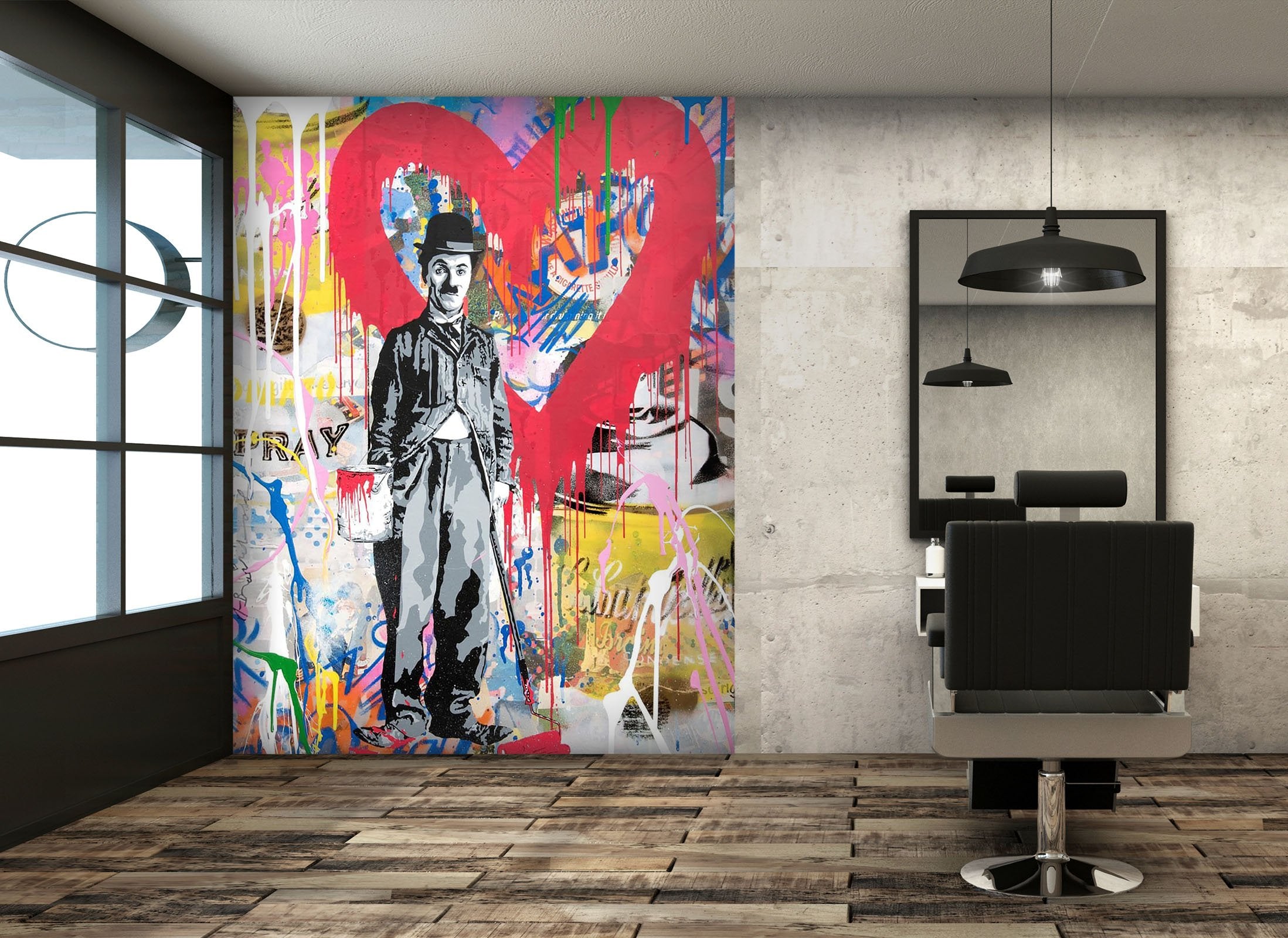 3D Chaplin Funny 141 Wall Murals Wallpaper AJ Wallpaper 