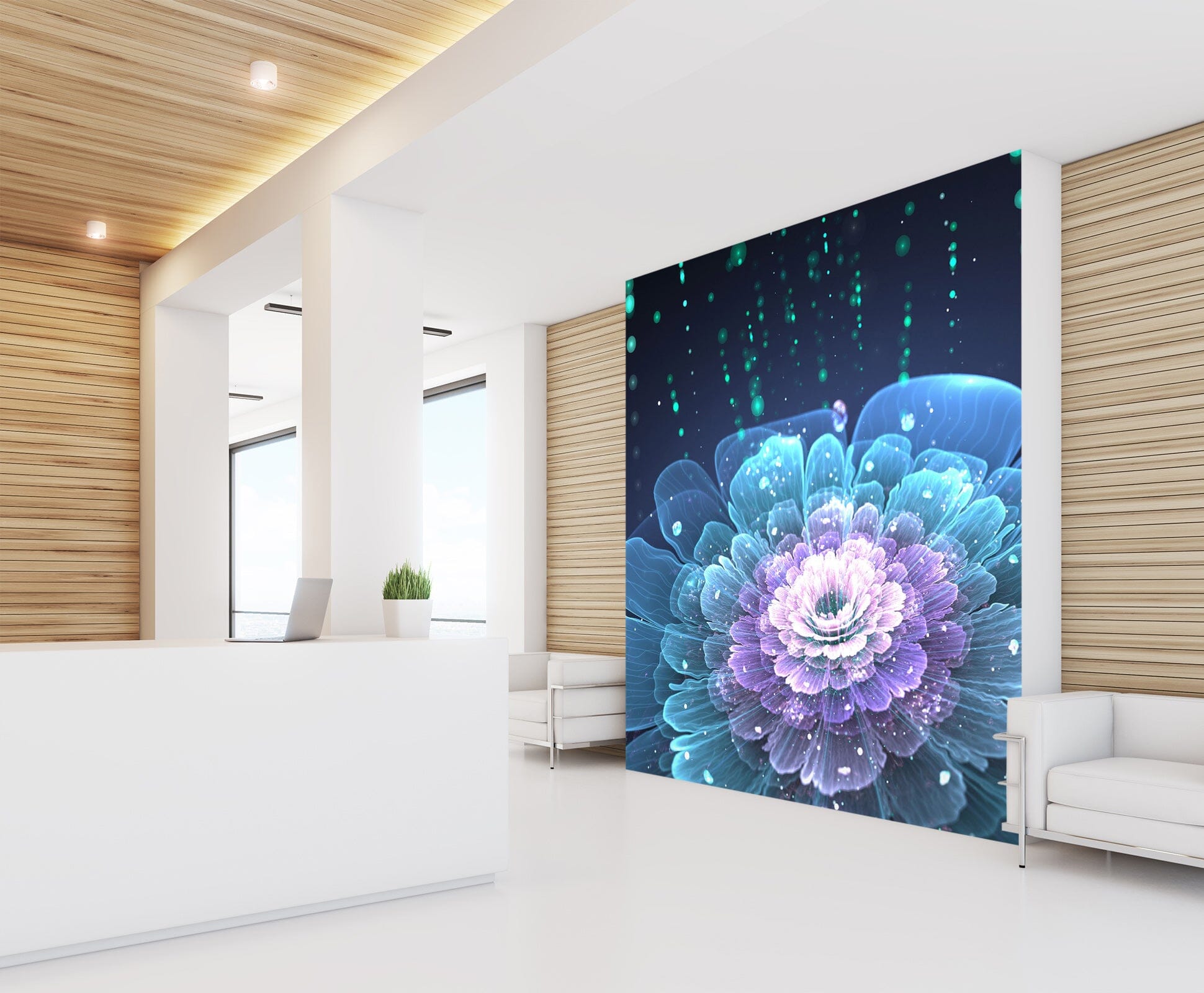 3D Raindrop Lotus 2012 Wall Murals Wallpaper AJ Wallpaper 2 
