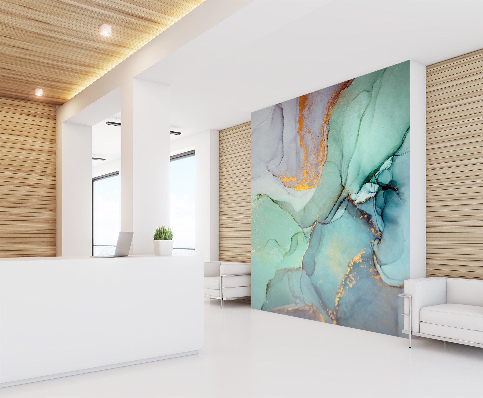3D green Abstract Liquid 25 Wall Murals Wallpaper AJ Wallpaper 
