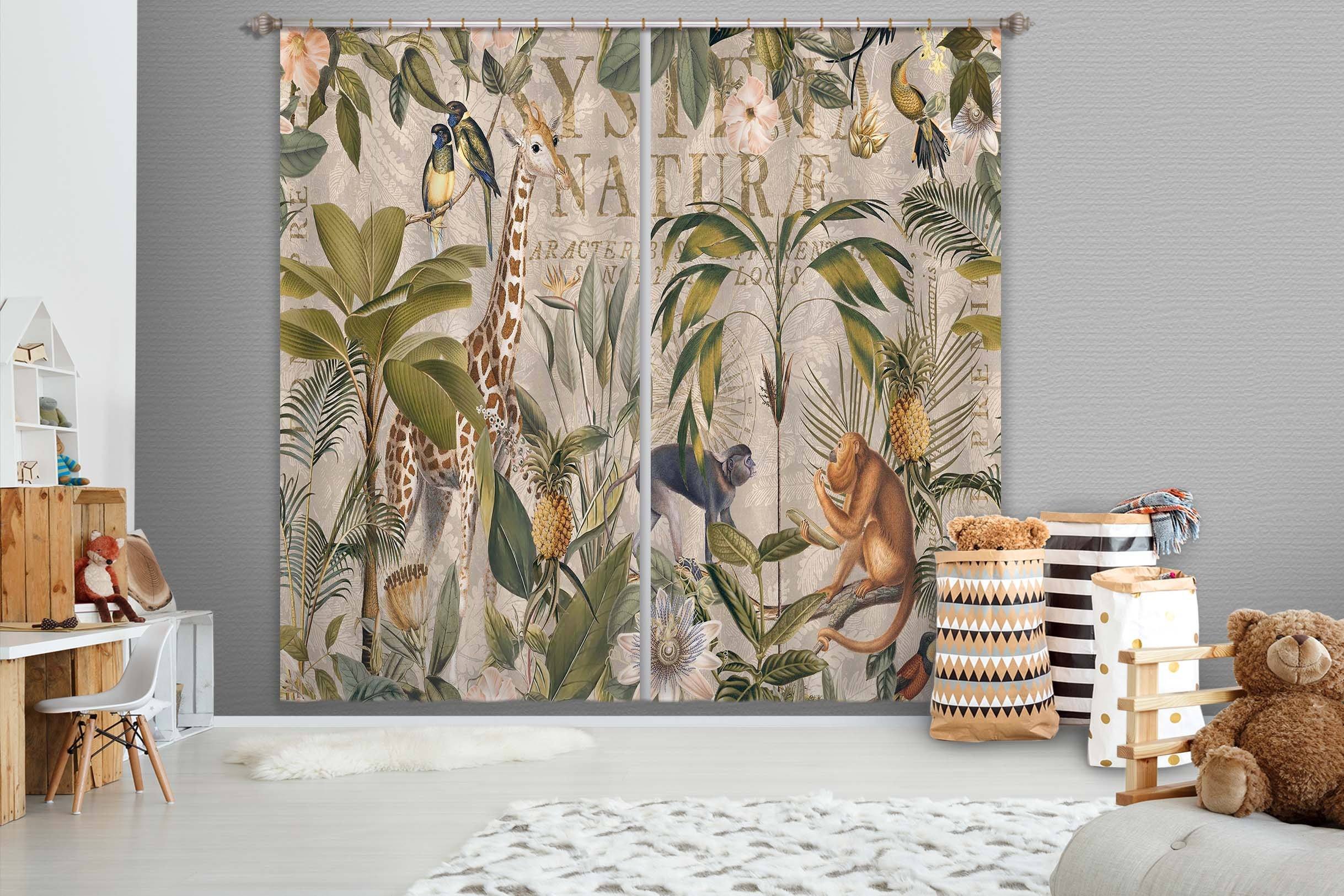 3D Animal Home 079 Andrea haase Curtain Curtains Drapes Curtains AJ Creativity Home 