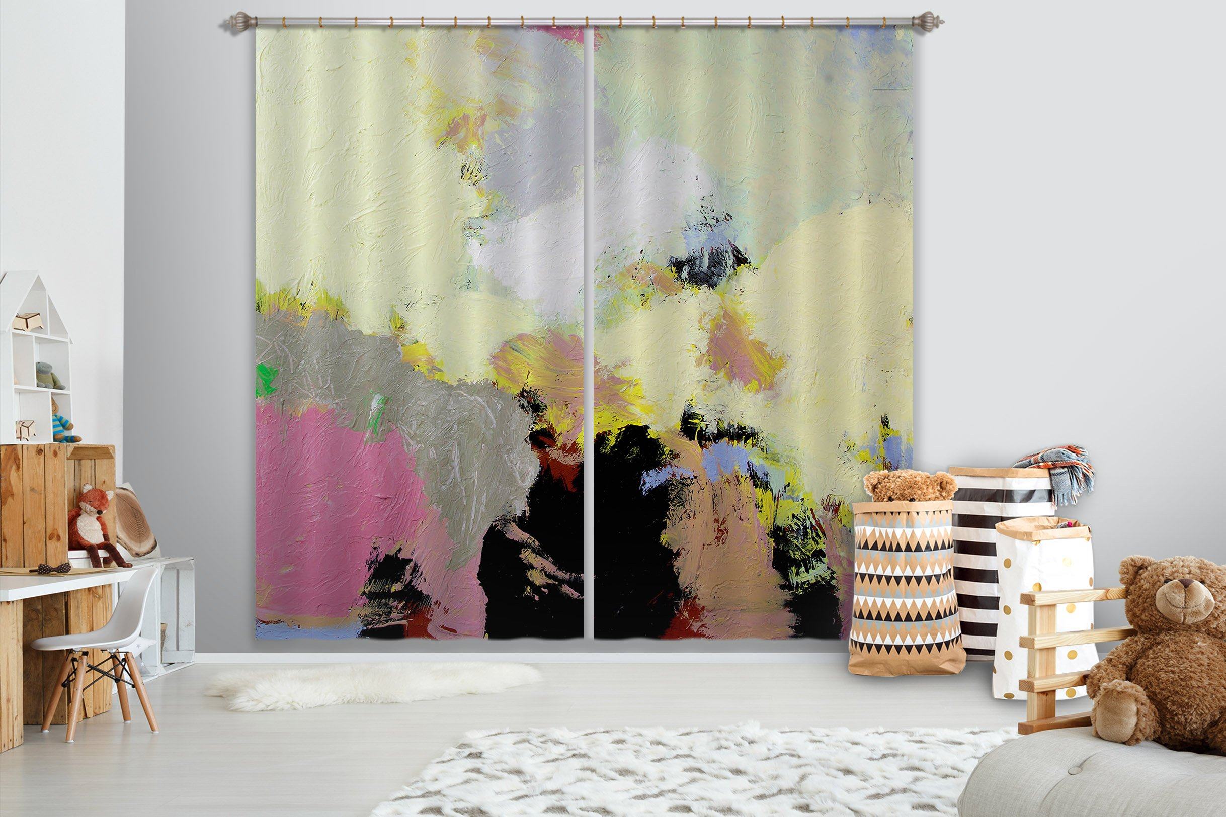 3D Abstract Painting 237 Allan P. Friedlander Curtain Curtains Drapes Curtains AJ Creativity Home 