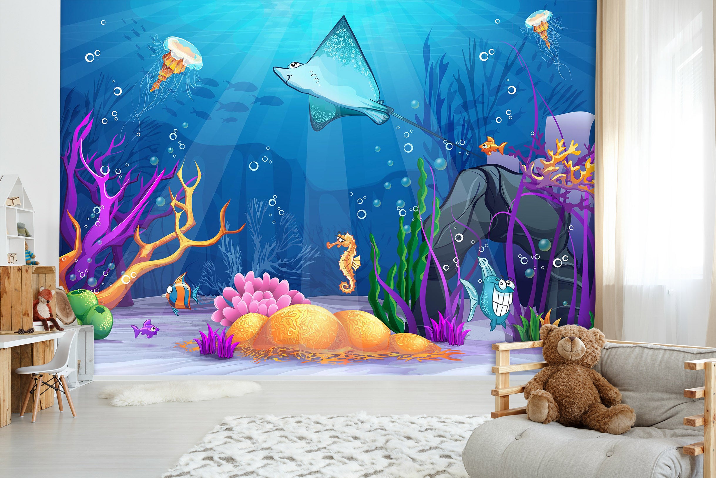 3D The Underwater World 1708 Wall Murals