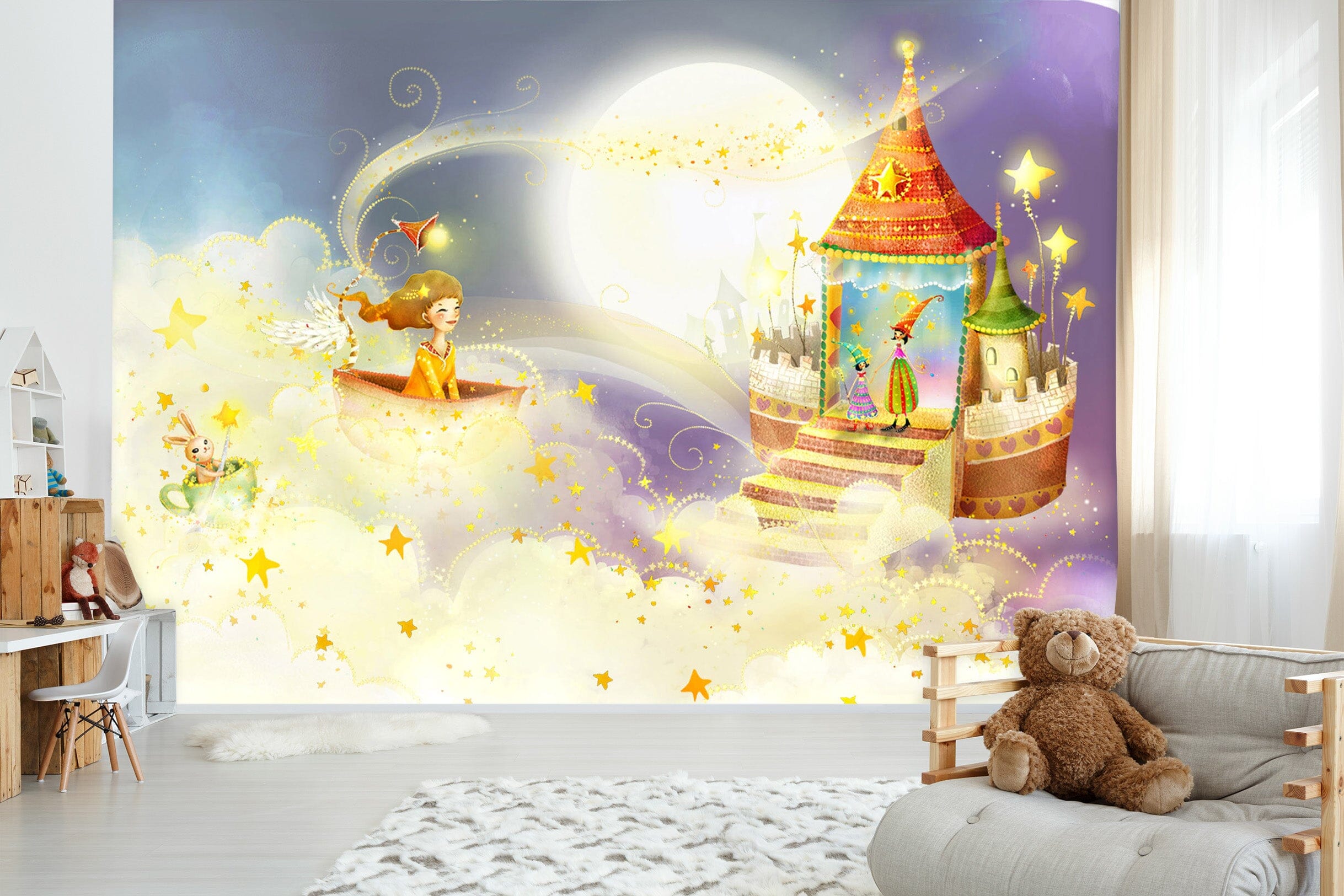 3D Moon Castle 1733 Wall Murals Wallpaper AJ Wallpaper 2 