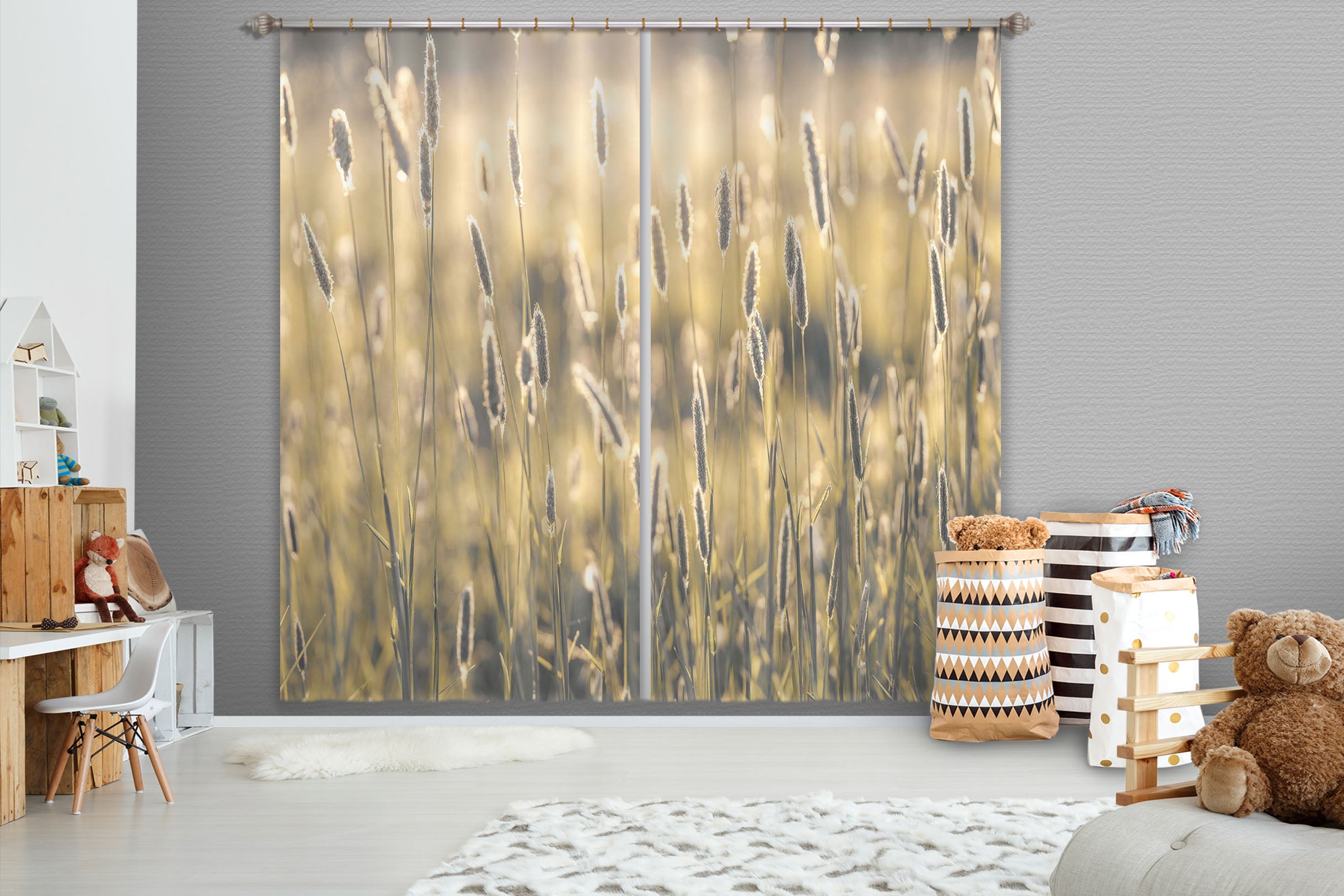 3D Prairie Light 6345 Assaf Frank Curtain Curtains Drapes