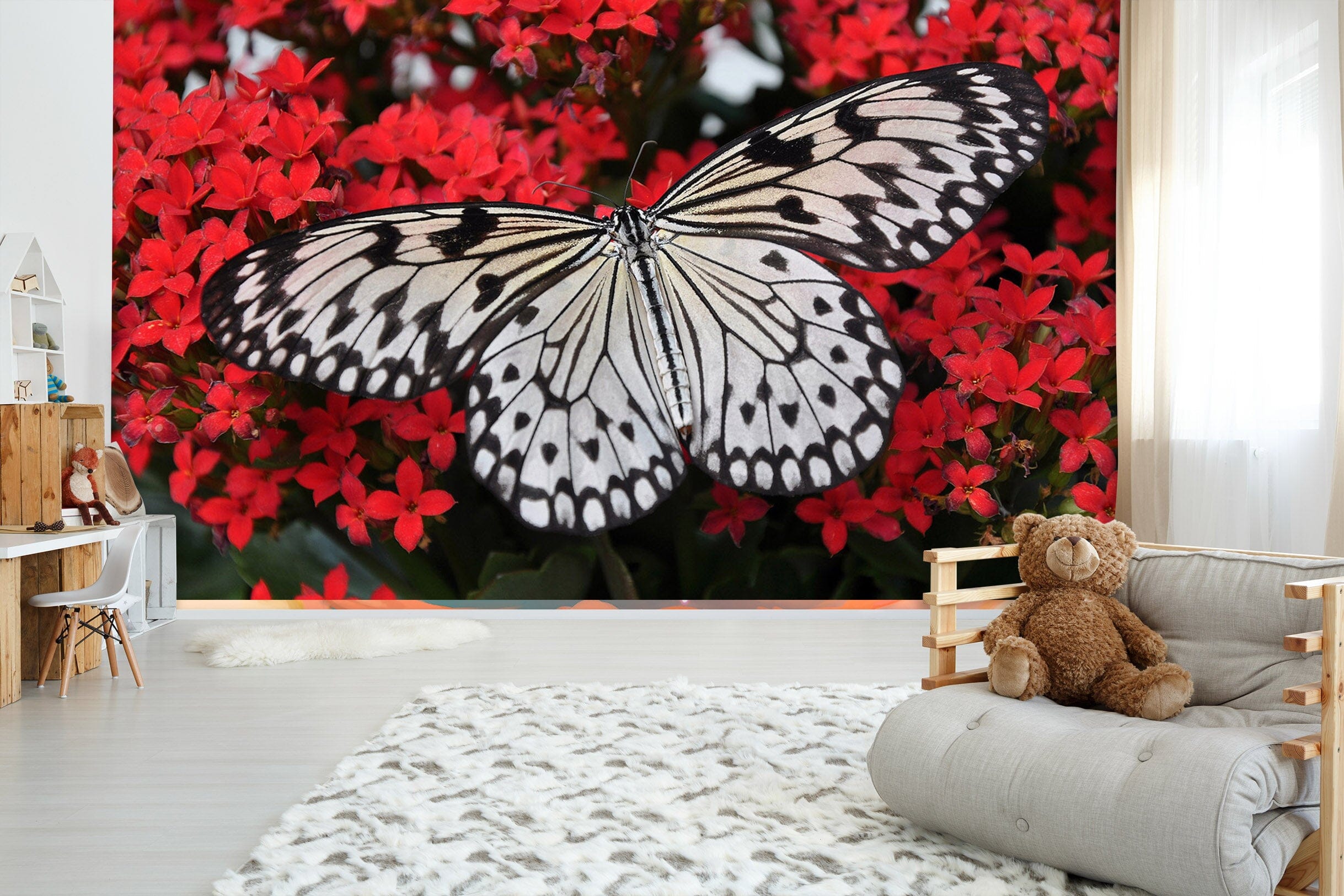 3D Black Butterfly 145 Wall Murals Wallpaper AJ Wallpaper 2 