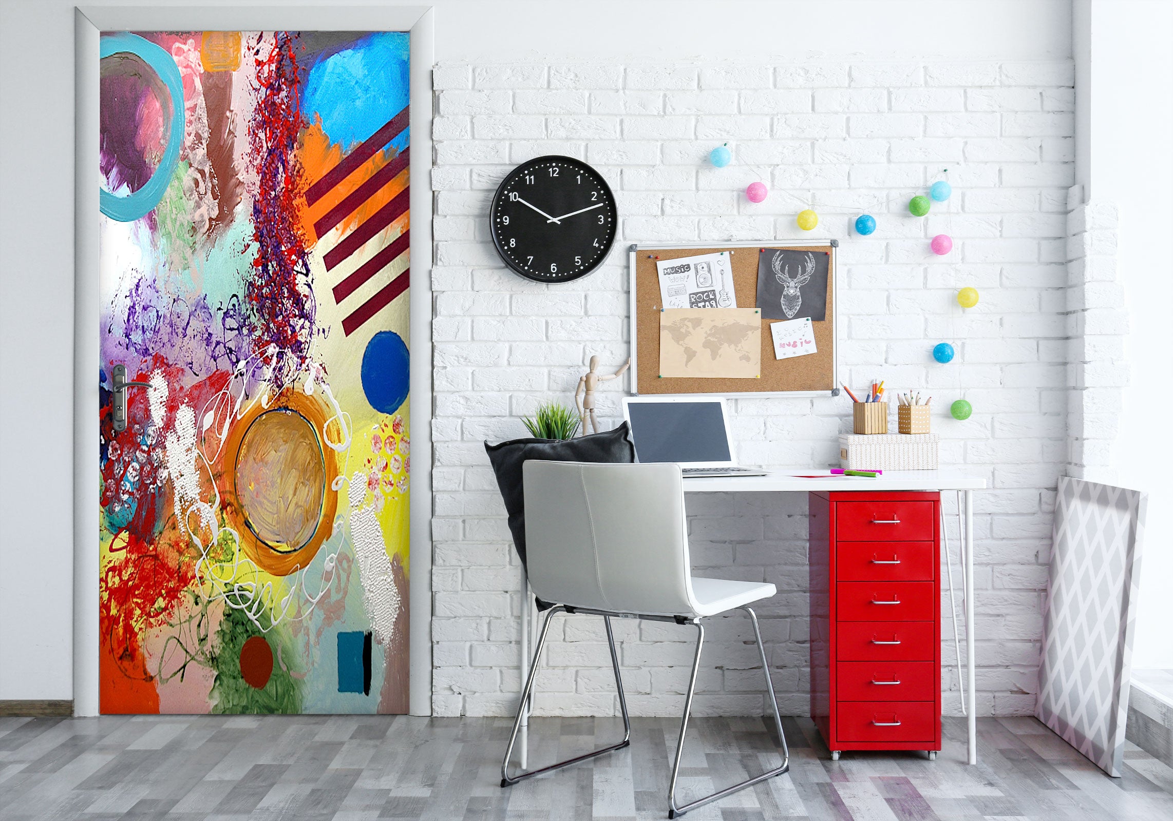 3D Colorful Pattern 9297 Allan P. Friedlander Door Mural