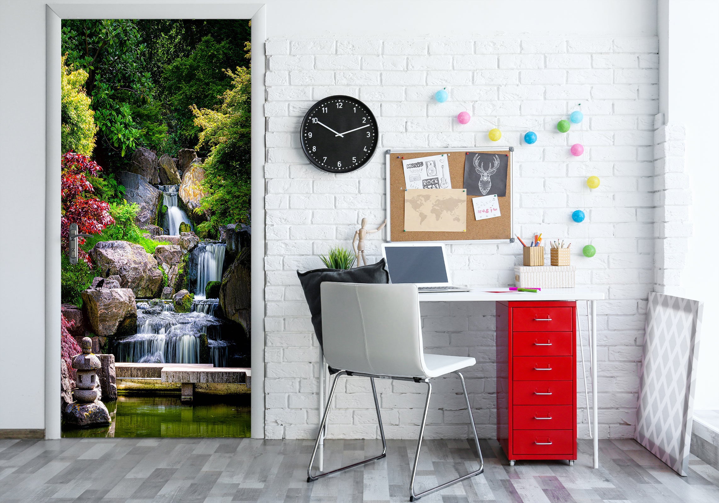 3D Waterfall 24168 Door Mural