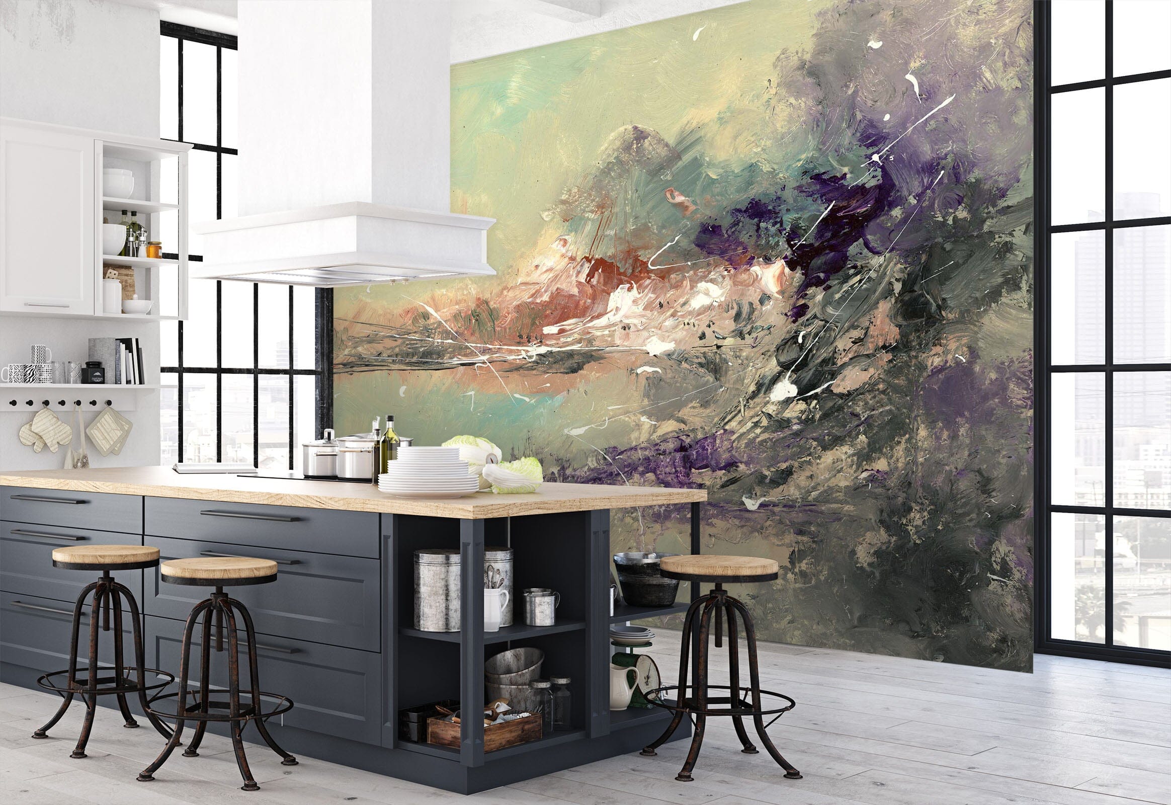 3D Night Seaside 1411 Anne Farrall Doyle Wall Mural Wall Murals Wallpaper AJ Wallpaper 2 