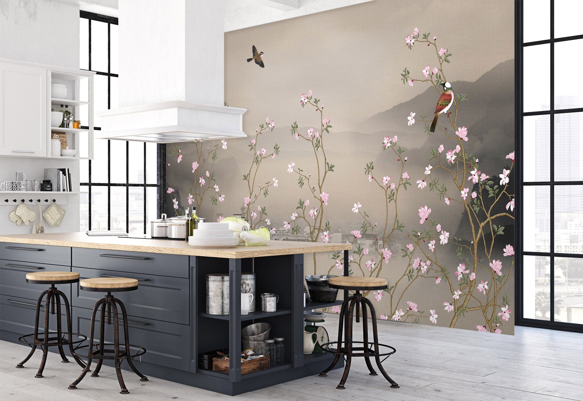 3D Spring Flowers 1443 Wall Murals Wallpaper AJ Wallpaper 2 