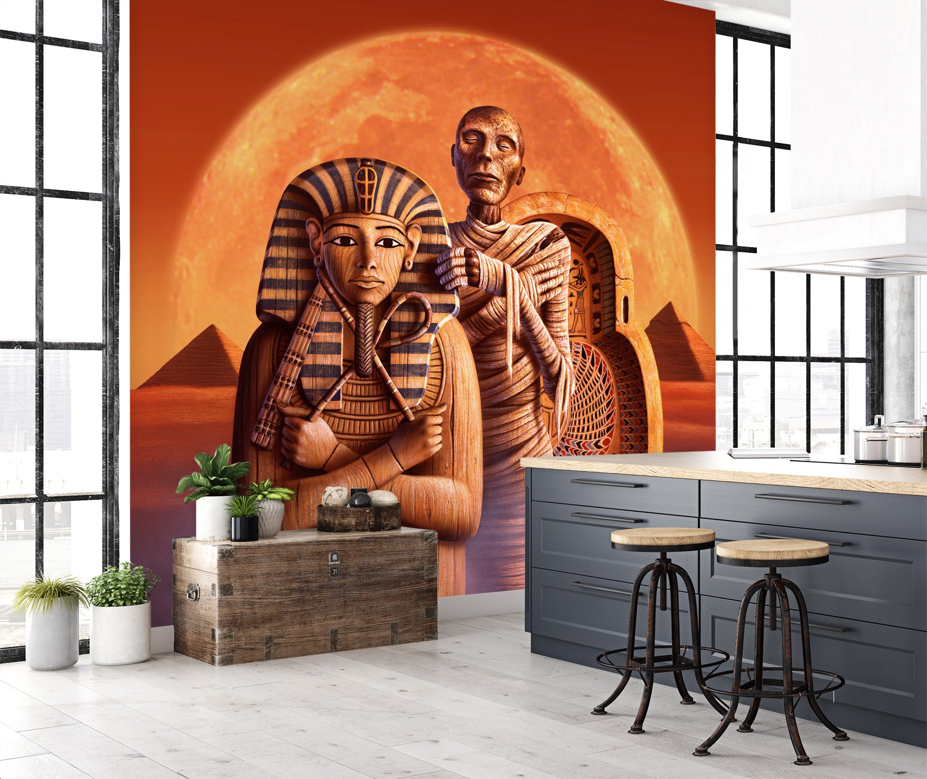 3D Pyramid 85042 Jerry LoFaro Wall Mural Wall Murals