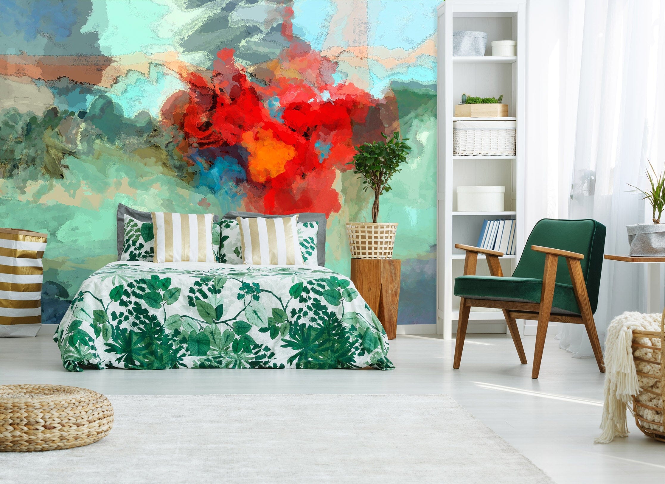 3D Red Graffiti 1542 Michael Tienhaara Wall Mural Wall Murals Wallpaper AJ Wallpaper 2 