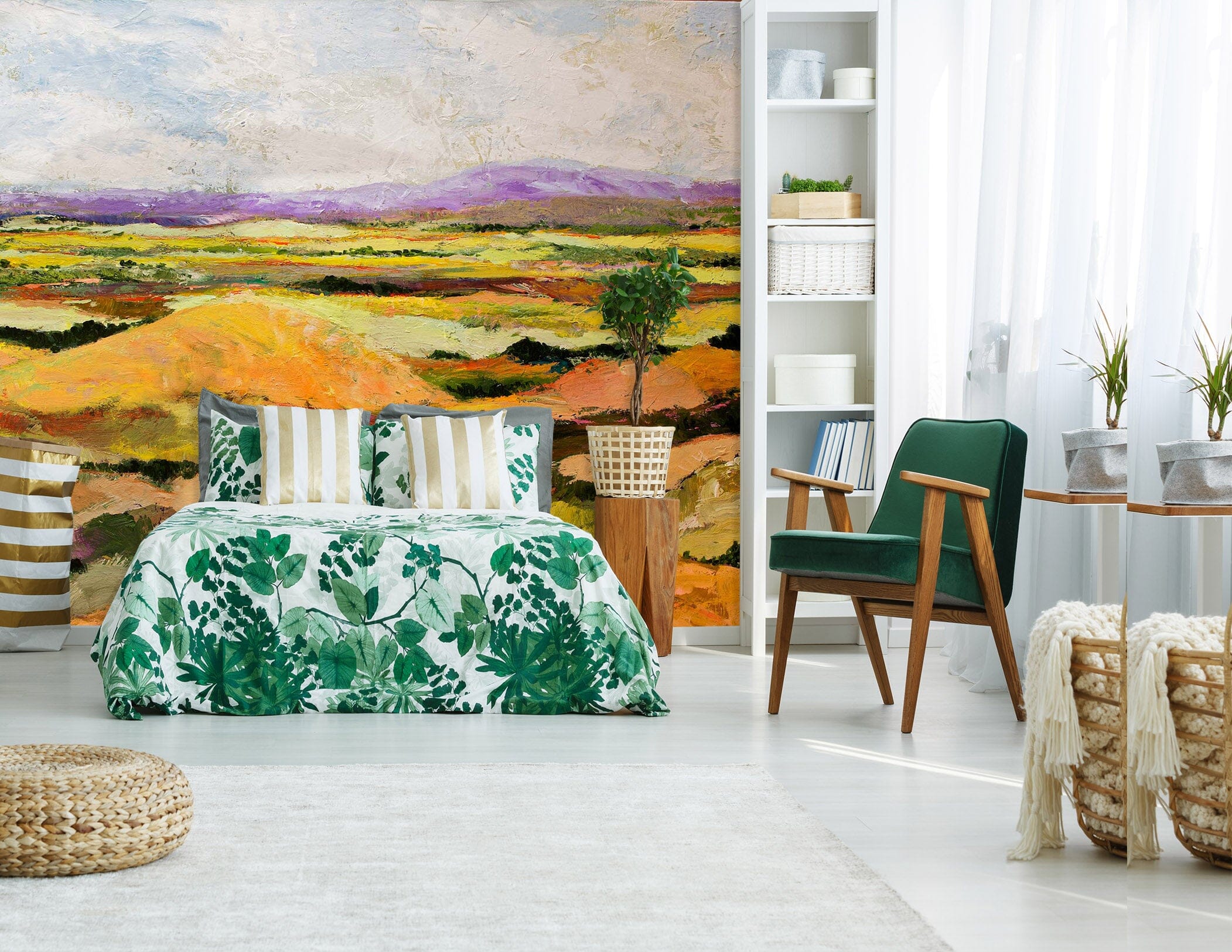 3D Golden Steppe 181 Allan P. Friedlander Wall Mural Wall Murals Wallpaper AJ Wallpaper 2 