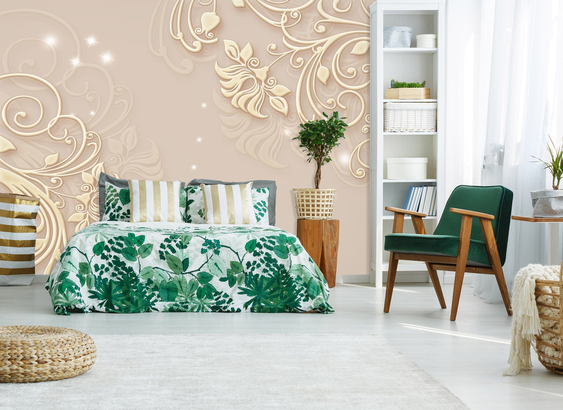 3D Carved Pattern 1483 Wall Murals Wallpaper AJ Wallpaper 2 