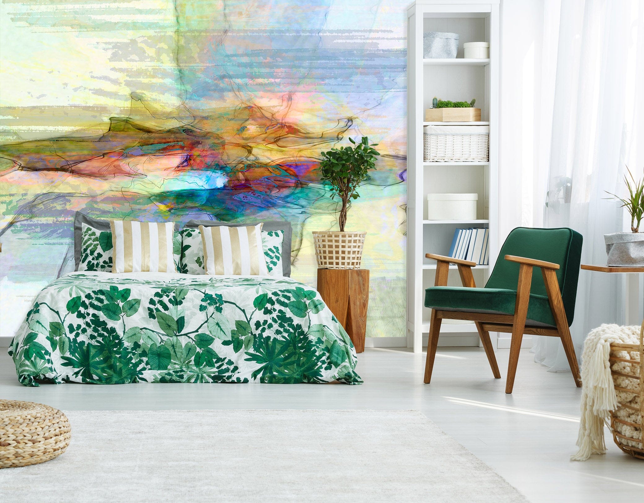 3D Blue Lake 1534 Michael Tienhaara Wall Mural Wall Murals Wallpaper AJ Wallpaper 2 