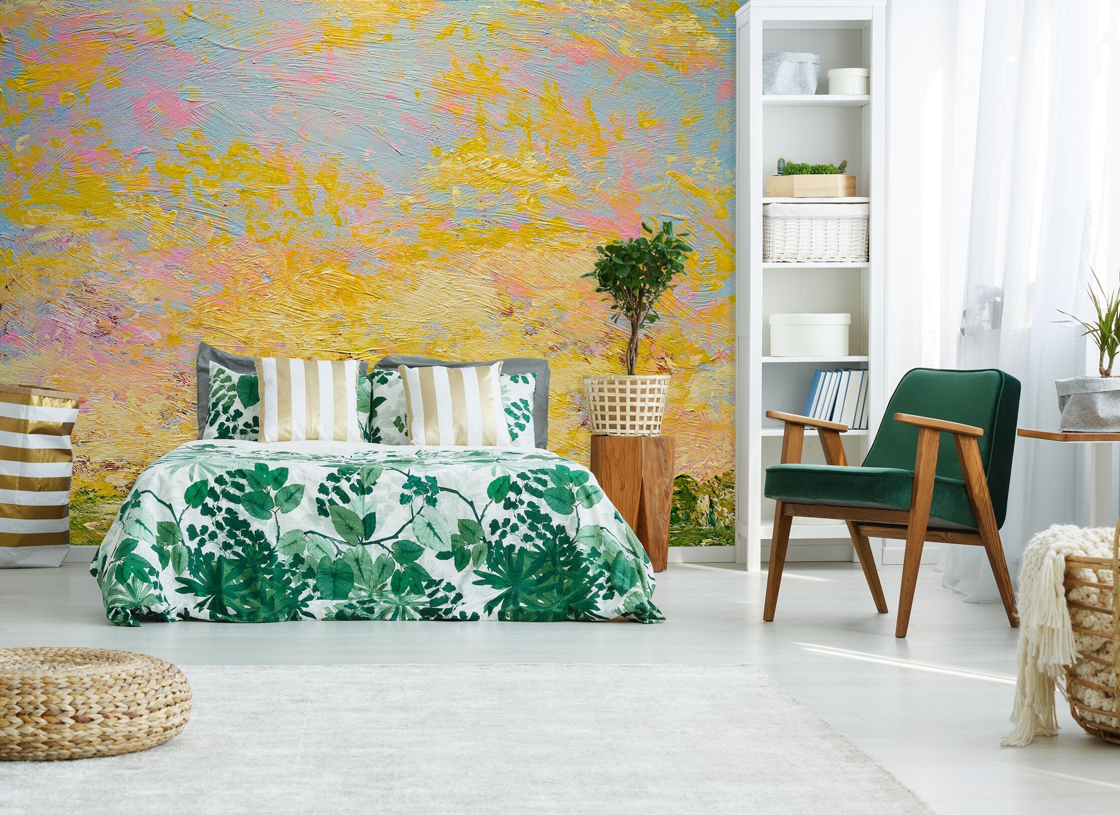 3D Abstract Flowers 186 Allan P. Friedlander Wall Mural Wall Murals Wallpaper AJ Wallpaper 2 