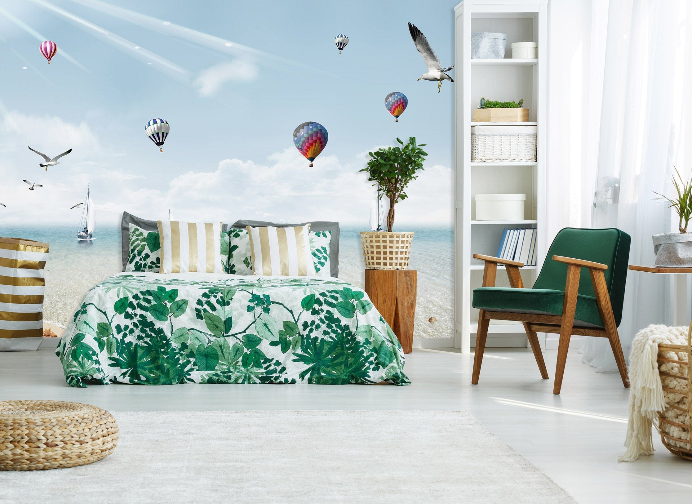3D Sea Balloon 1454 Wall Murals Wallpaper AJ Wallpaper 2 
