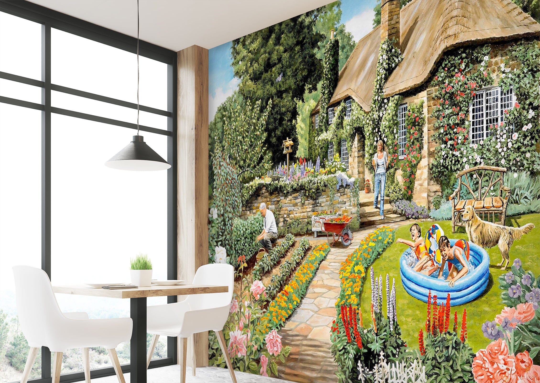 3D Summer Garden 1053 Trevor Mitchell Wall Mural Wall Murals Wallpaper AJ Wallpaper 2 