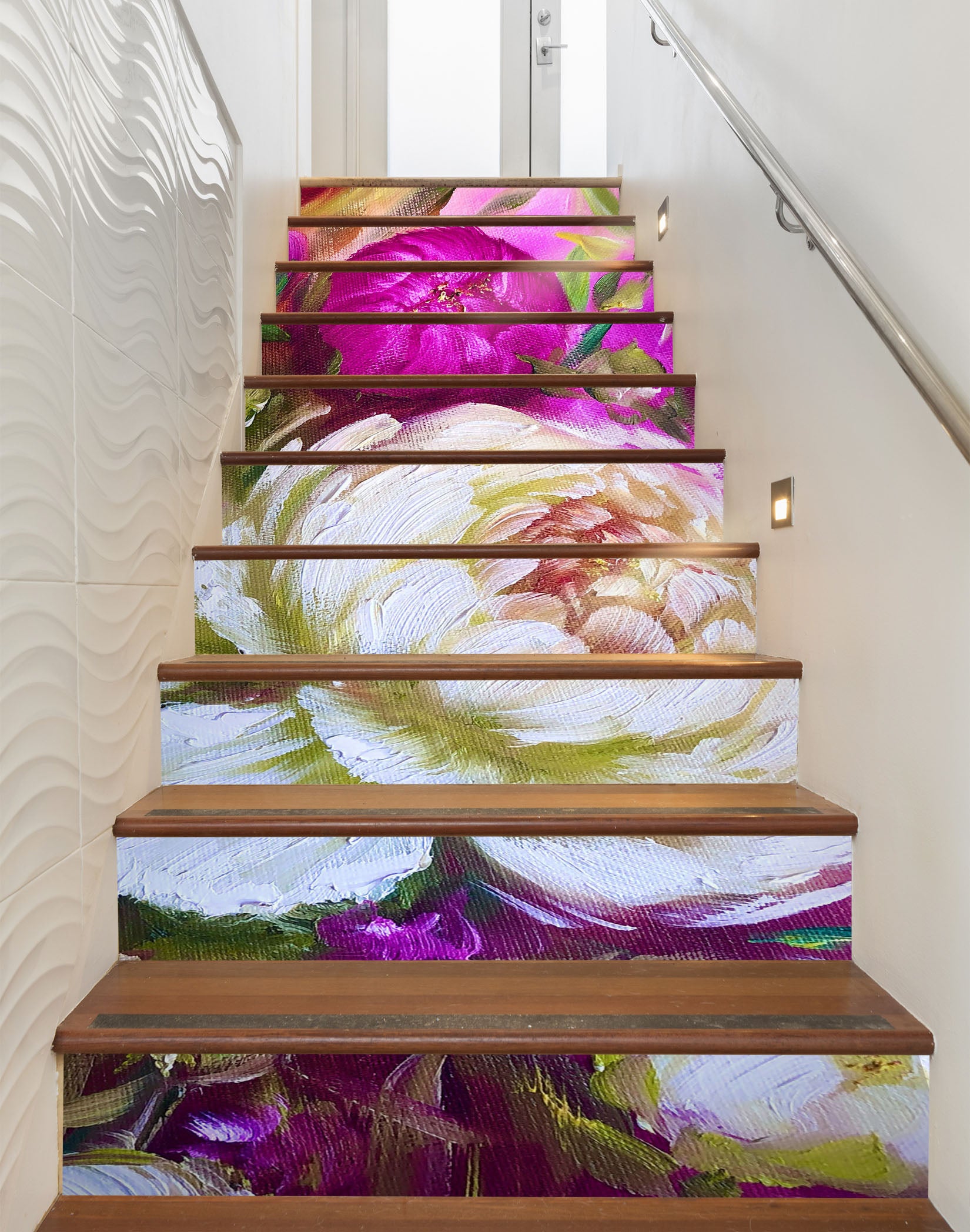 3D Red Flower Bud 2036 Skromova Marina Stair Risers