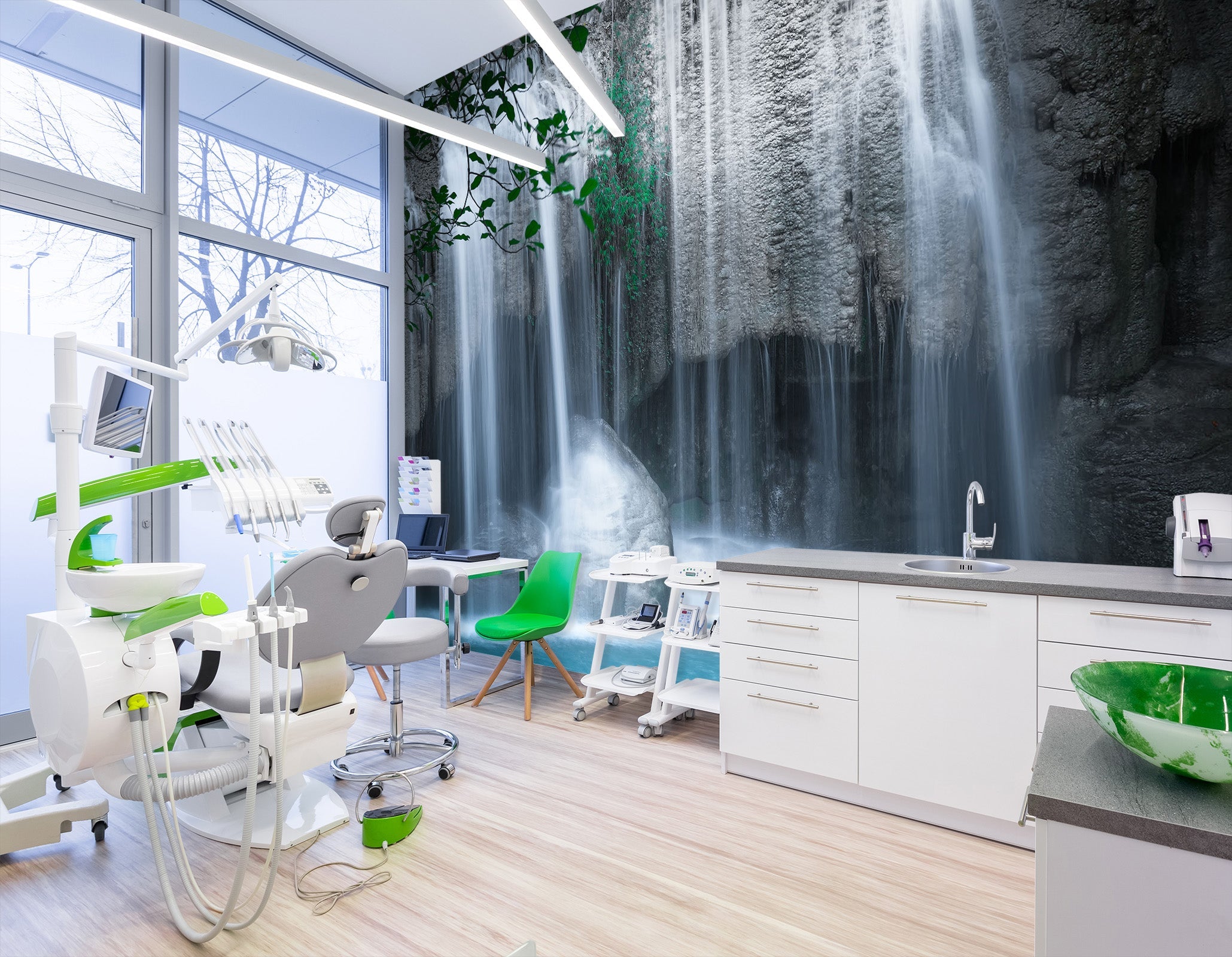 3D waterfall and rocks 16 Wall Murals Wallpaper AJ Wallpaper 